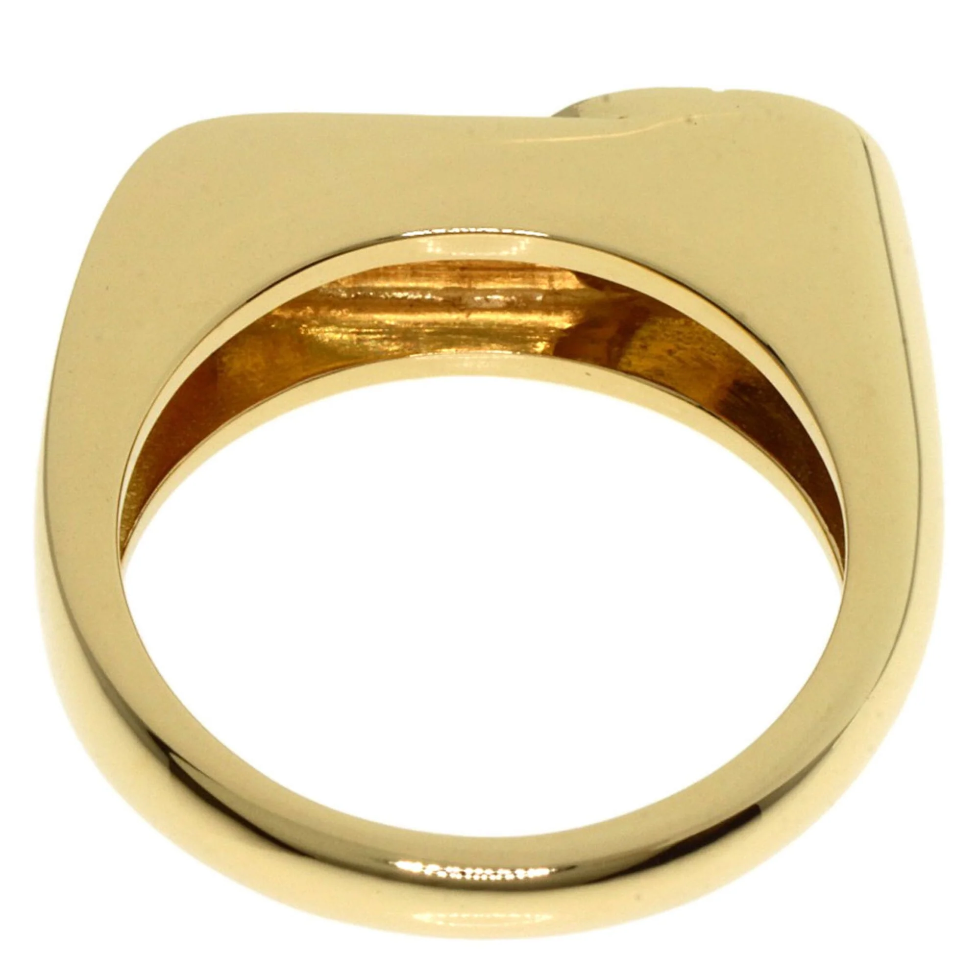 Band Ring 18K Yellow Gold with Diamond - Image 4