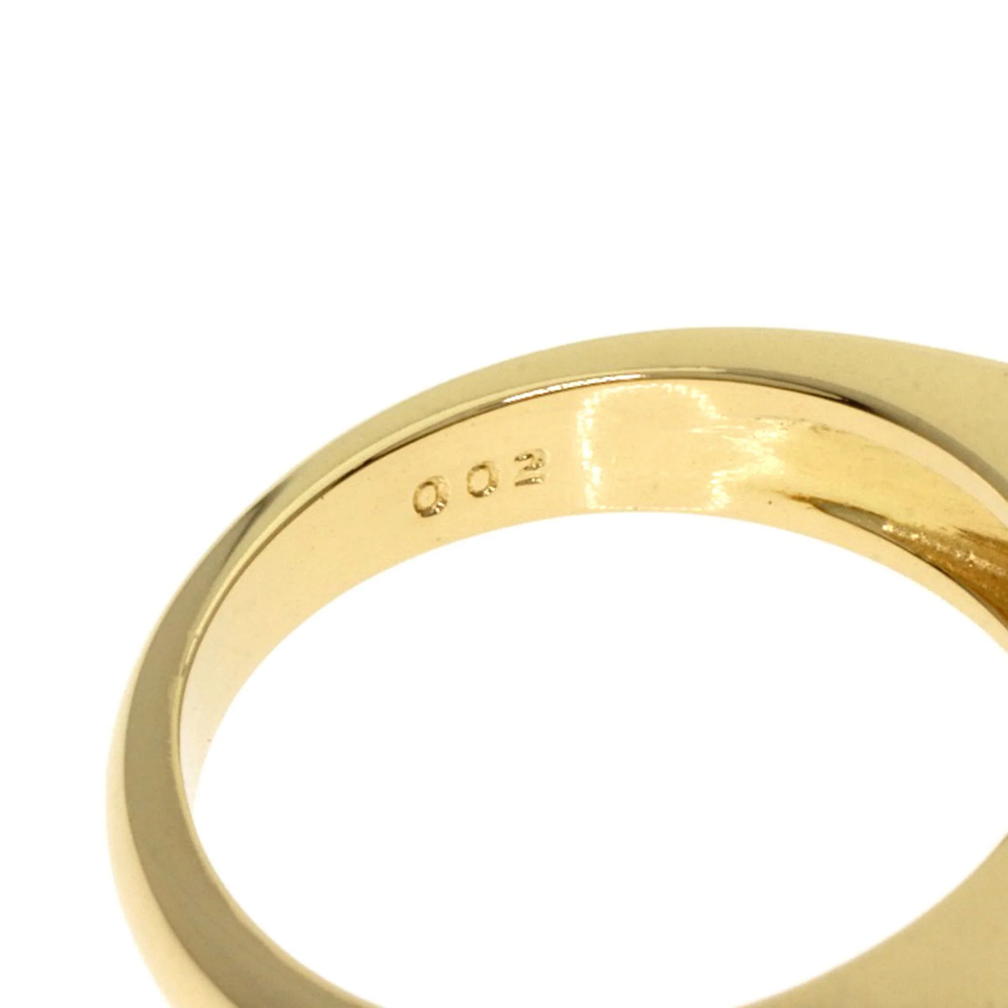 Band Ring 18K Yellow Gold with Diamond - Image 6