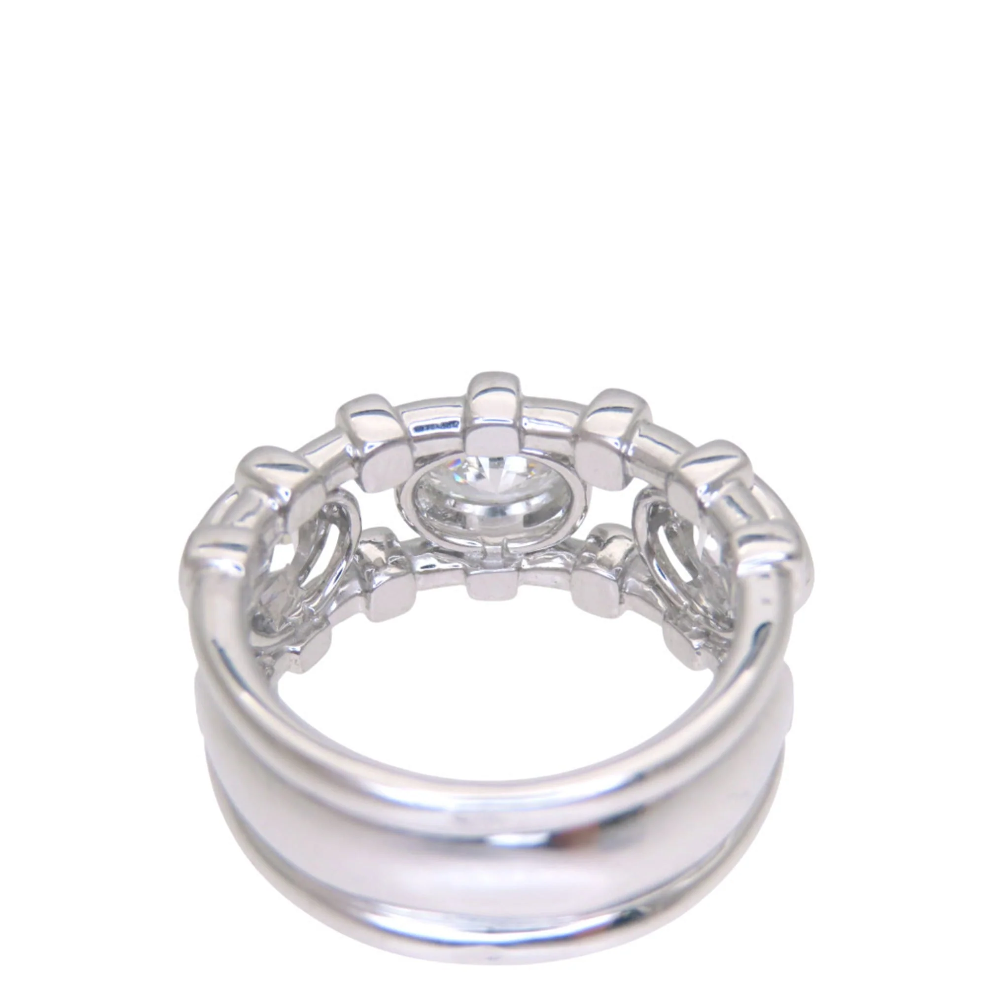 Oval Cut Diamond Ring 18K White Gold - Image 6
