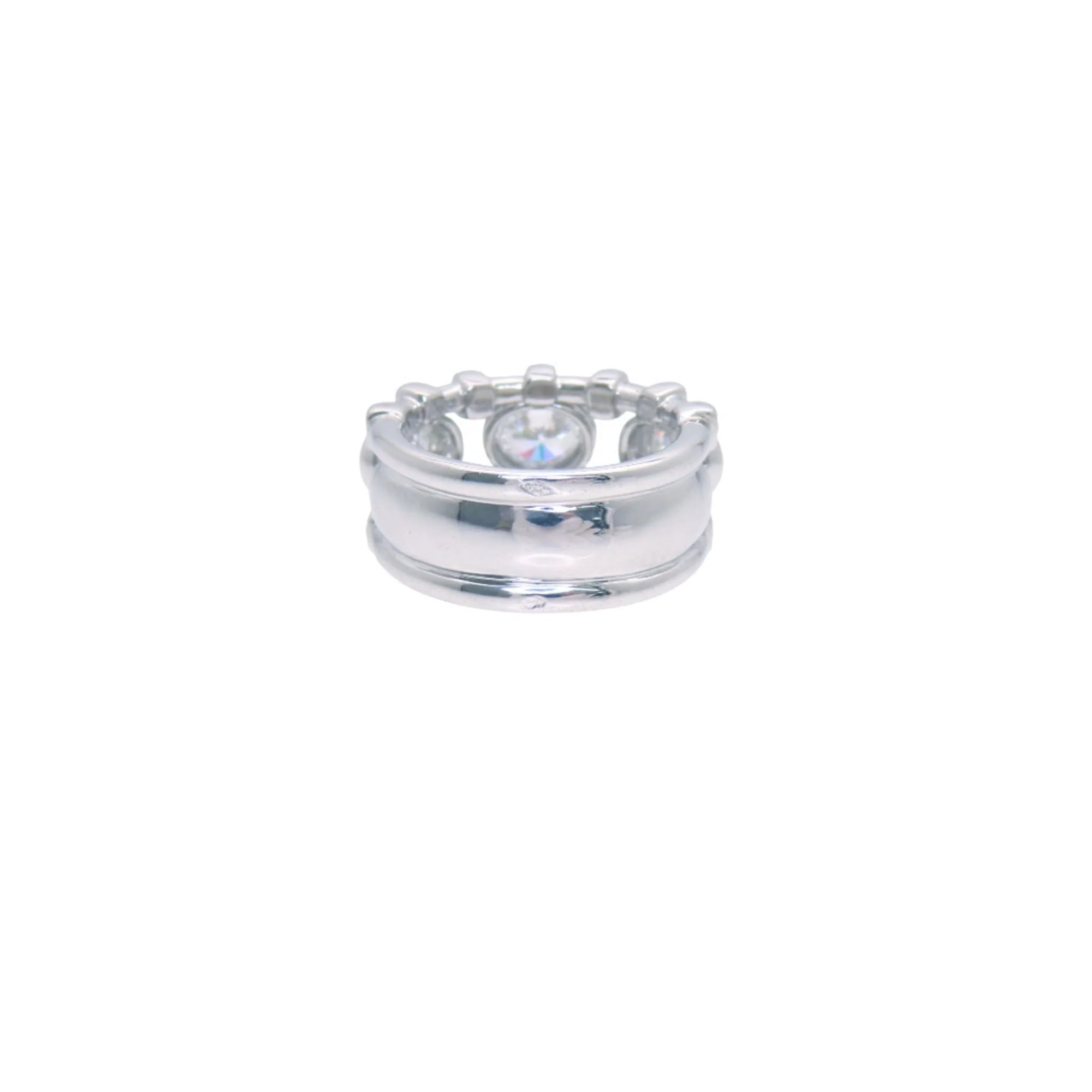 Oval Cut Diamond Ring 18K White Gold - Image 7