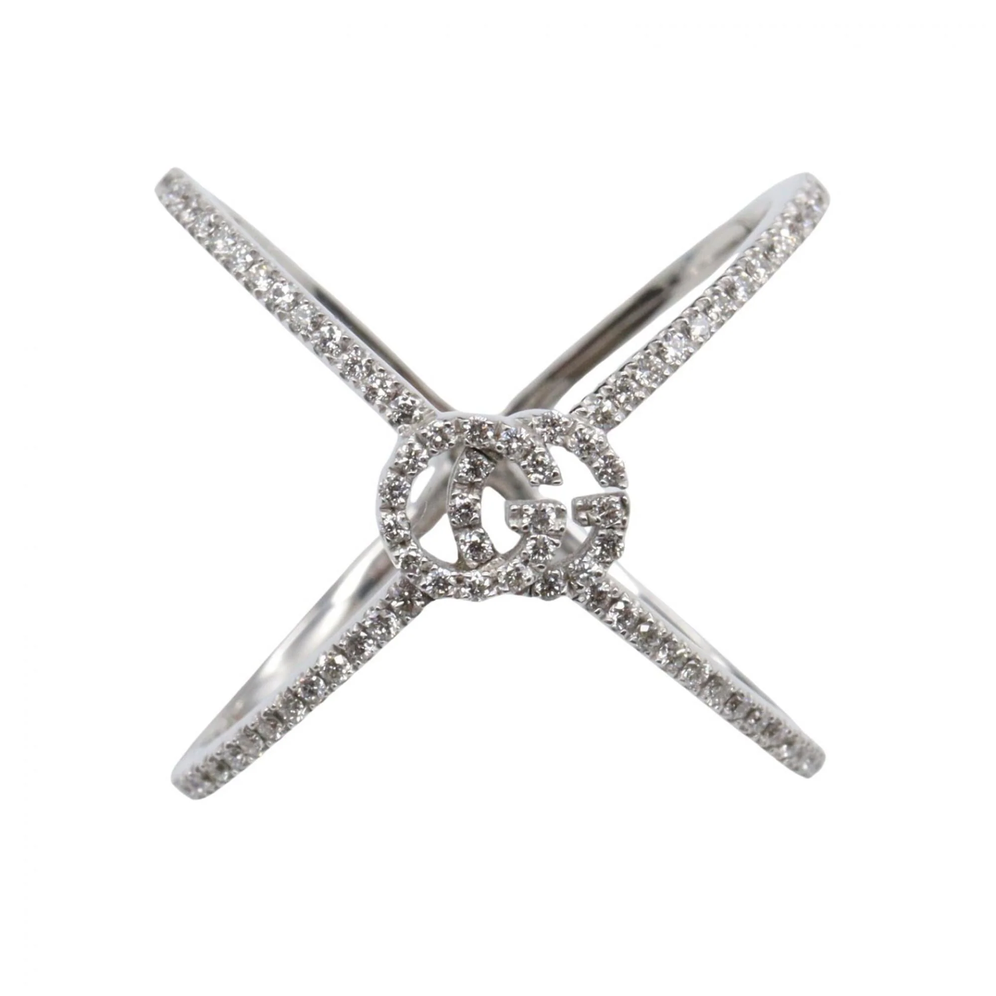 Band Ring 18K White Gold With Diamonds - Image 2
