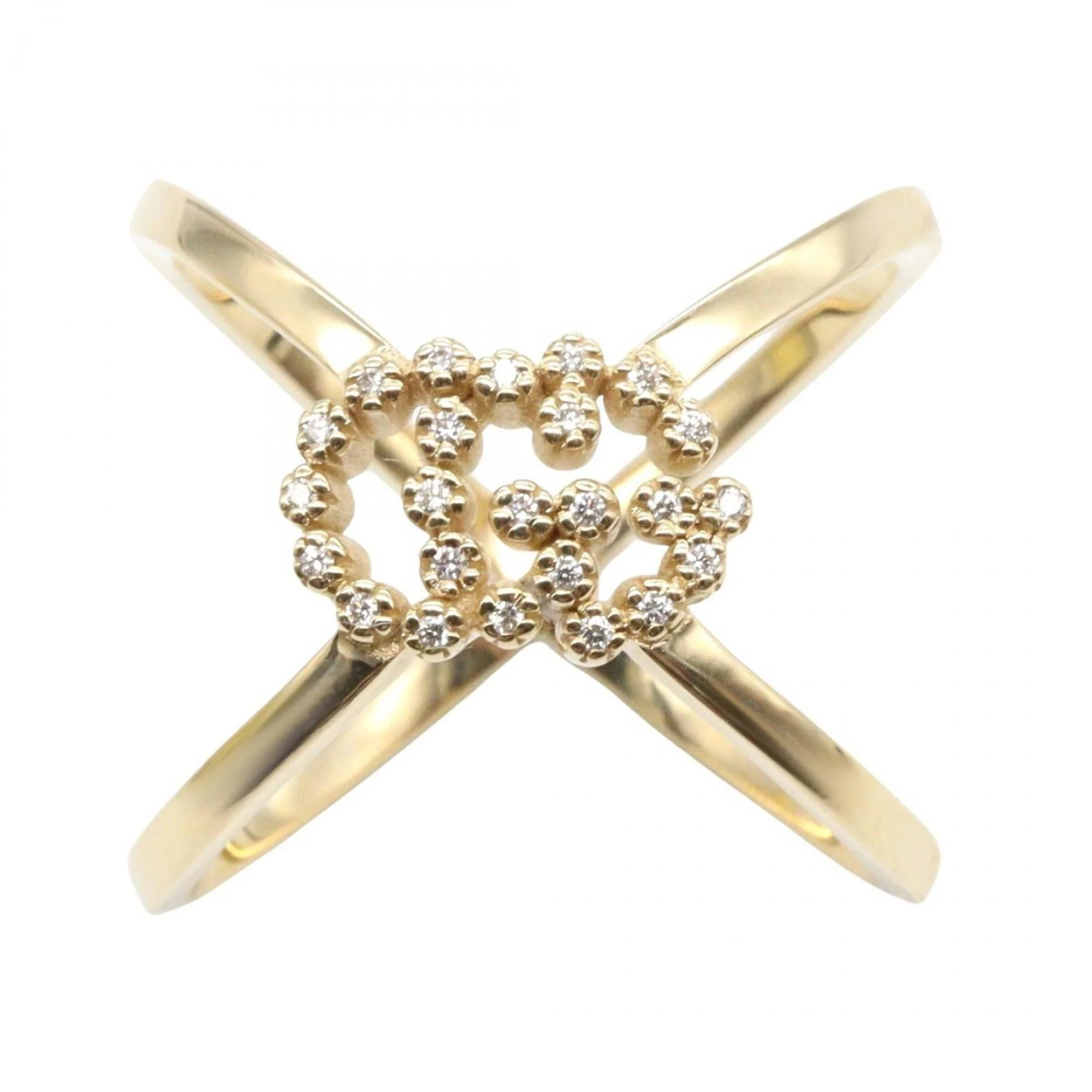 Band Ring 18K Yellow Gold with Diamond - Image 2