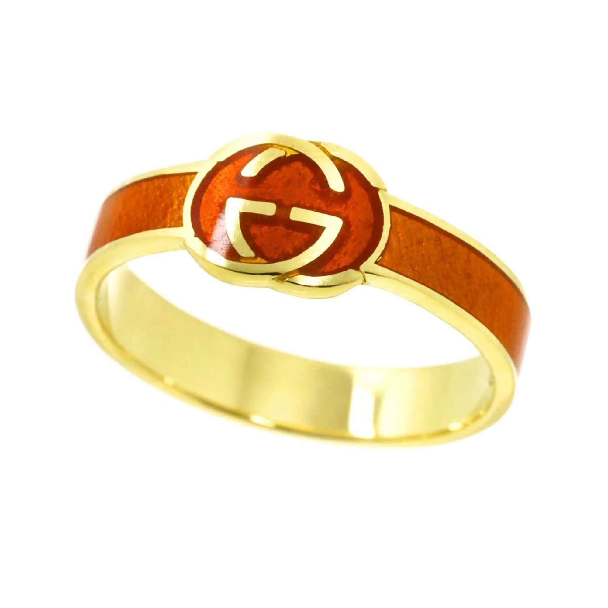 Band Ring Enamel and 18K Yellow Gold - Image 3