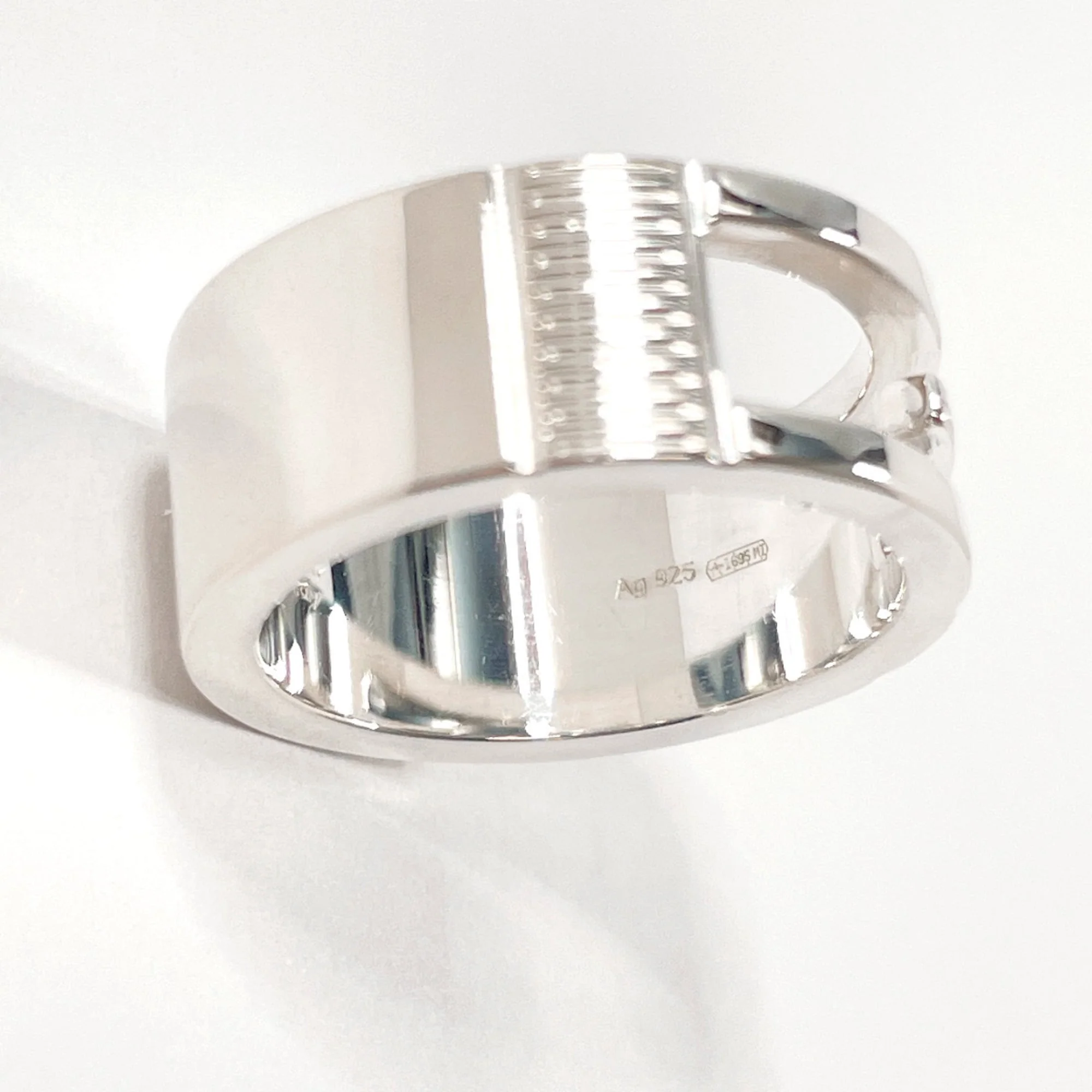 Cutout G Ring Sterling Silver - Image 4