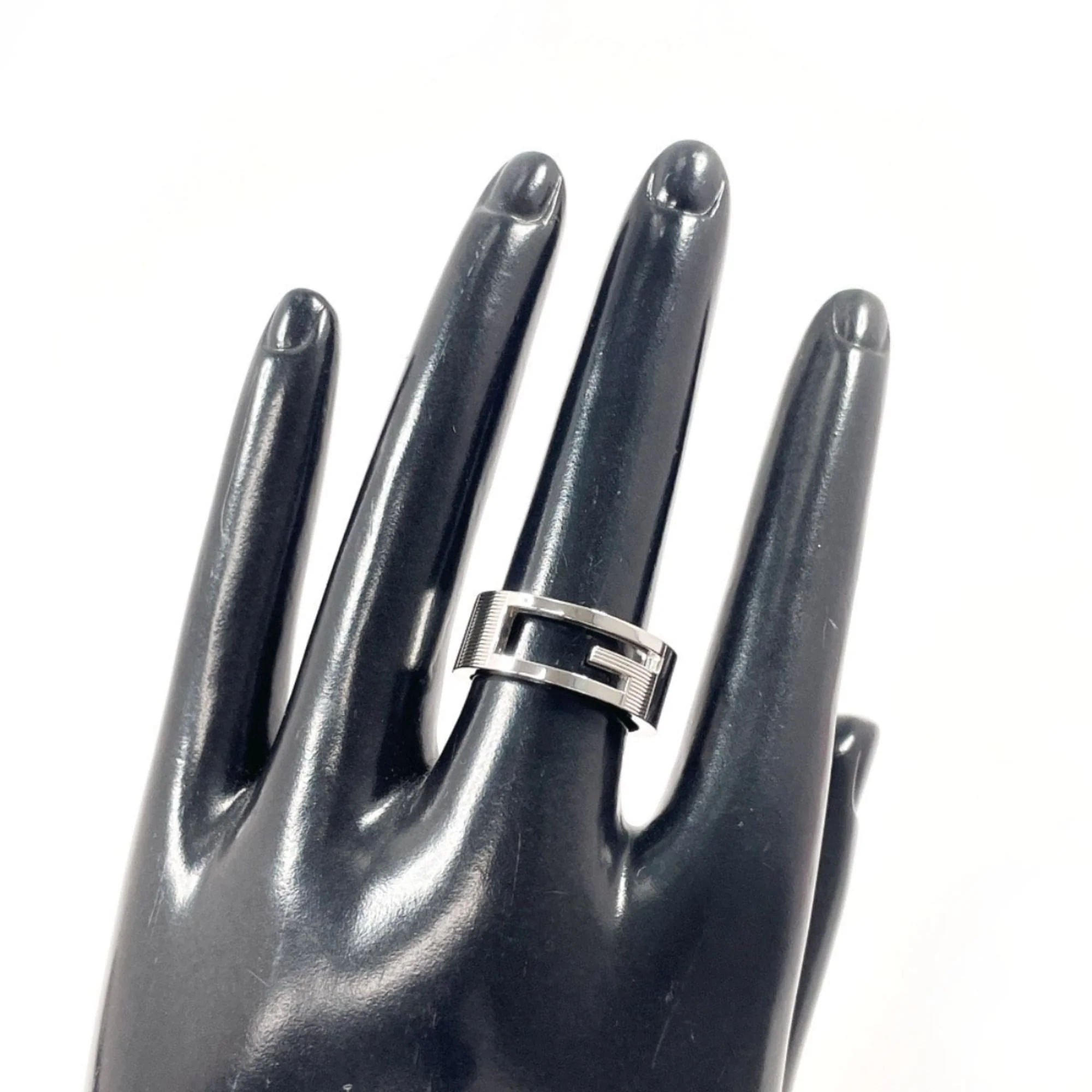 Cutout G Ring Sterling Silver - Image 8
