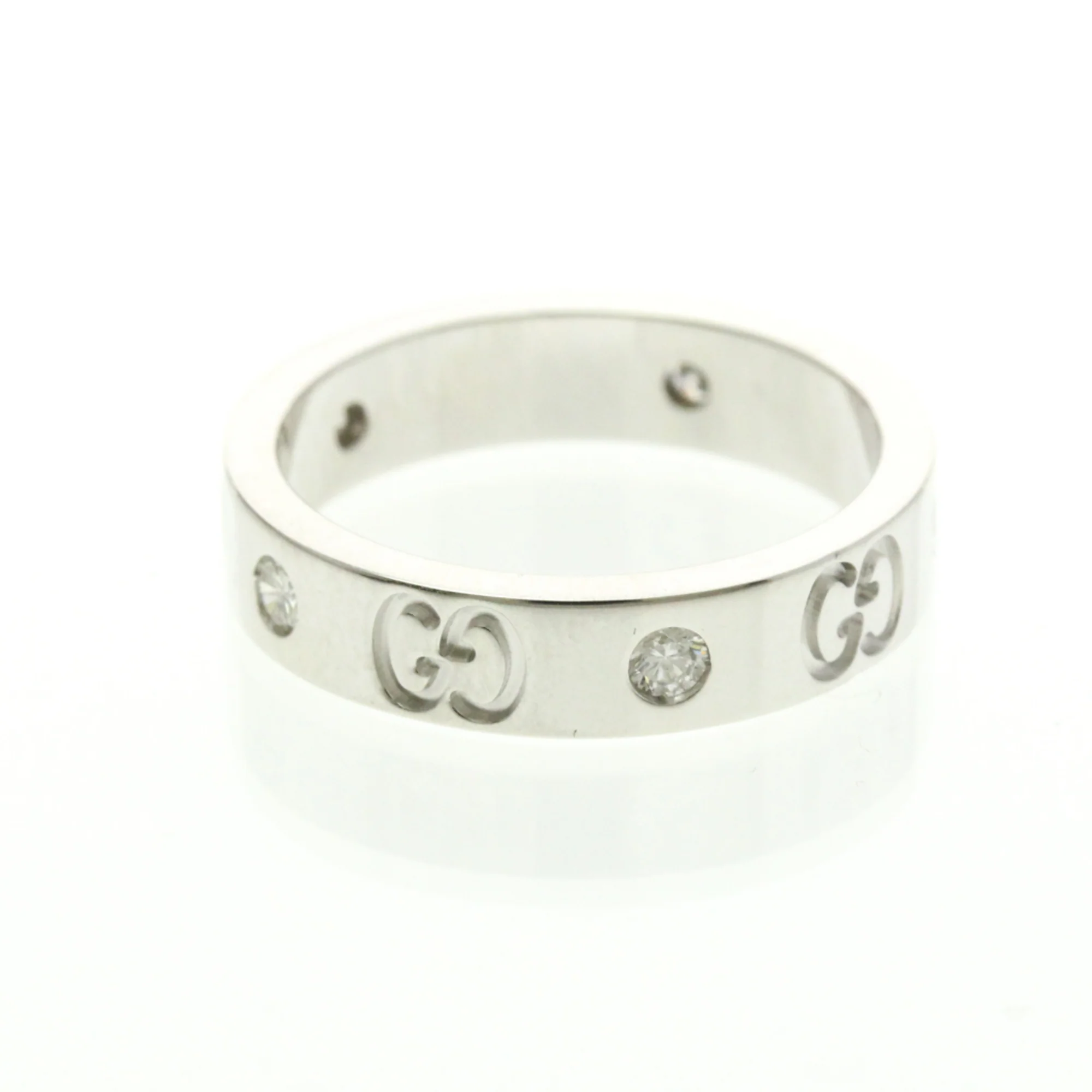 Icon 5P Ring 18K White Gold and Diamond - Image 4
