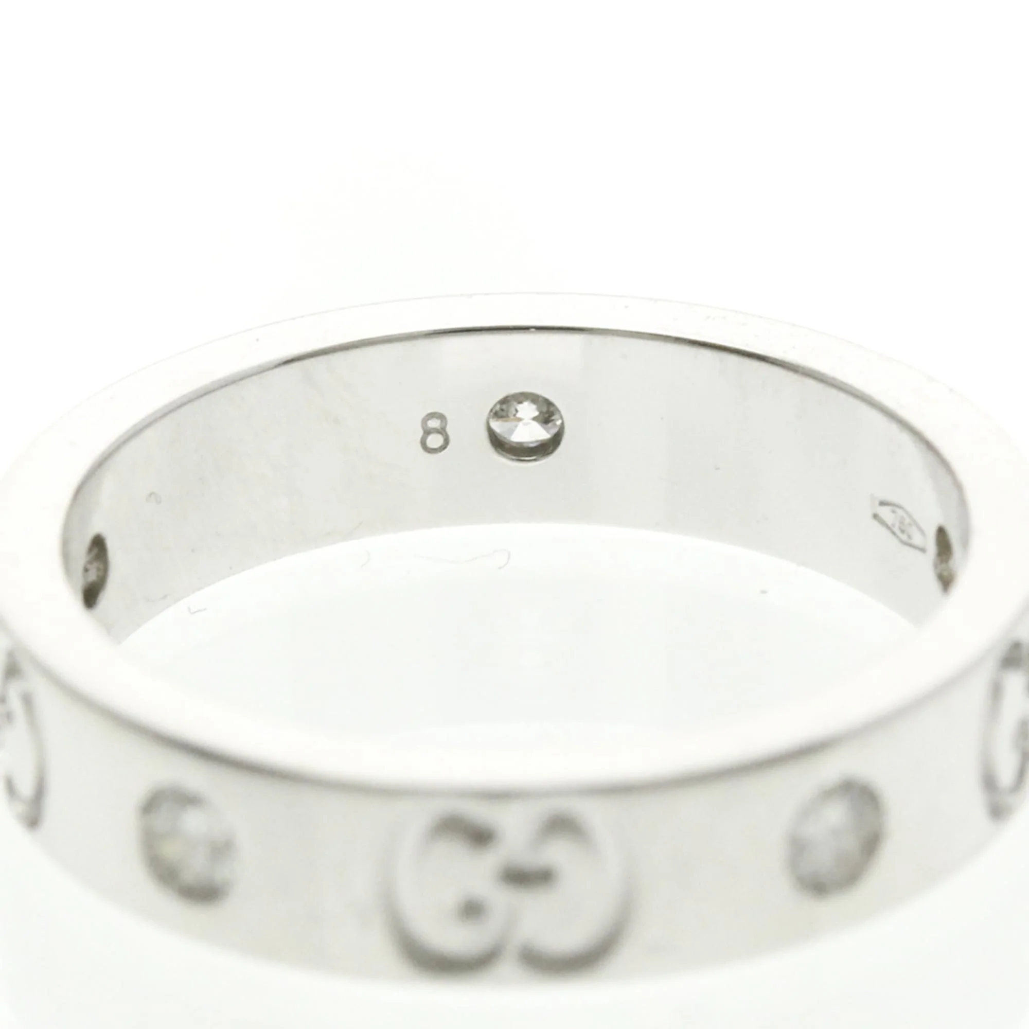 Icon 5P Ring 18K White Gold and Diamond - Image 7