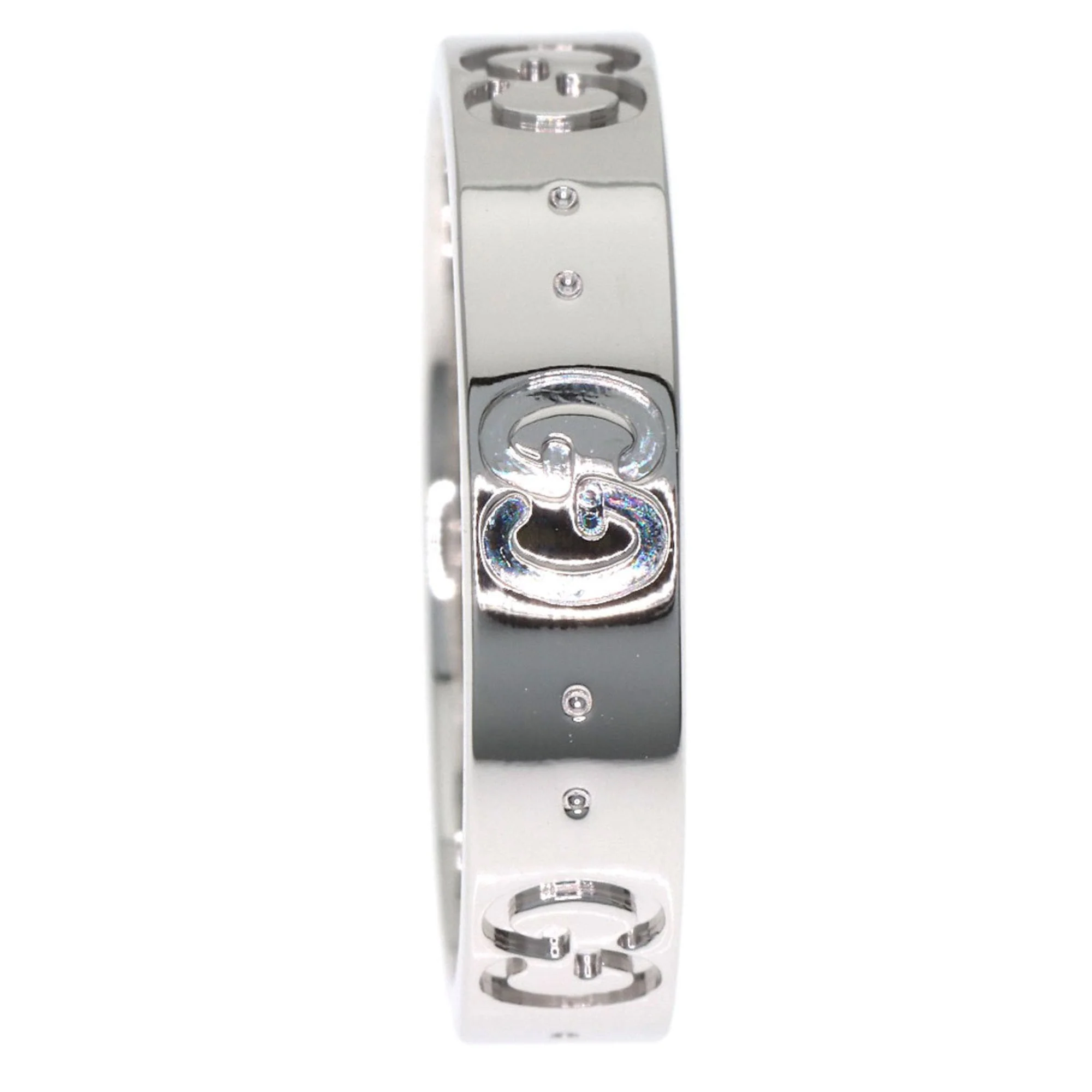 Icon Band Ring 18K White Gold - Image 3
