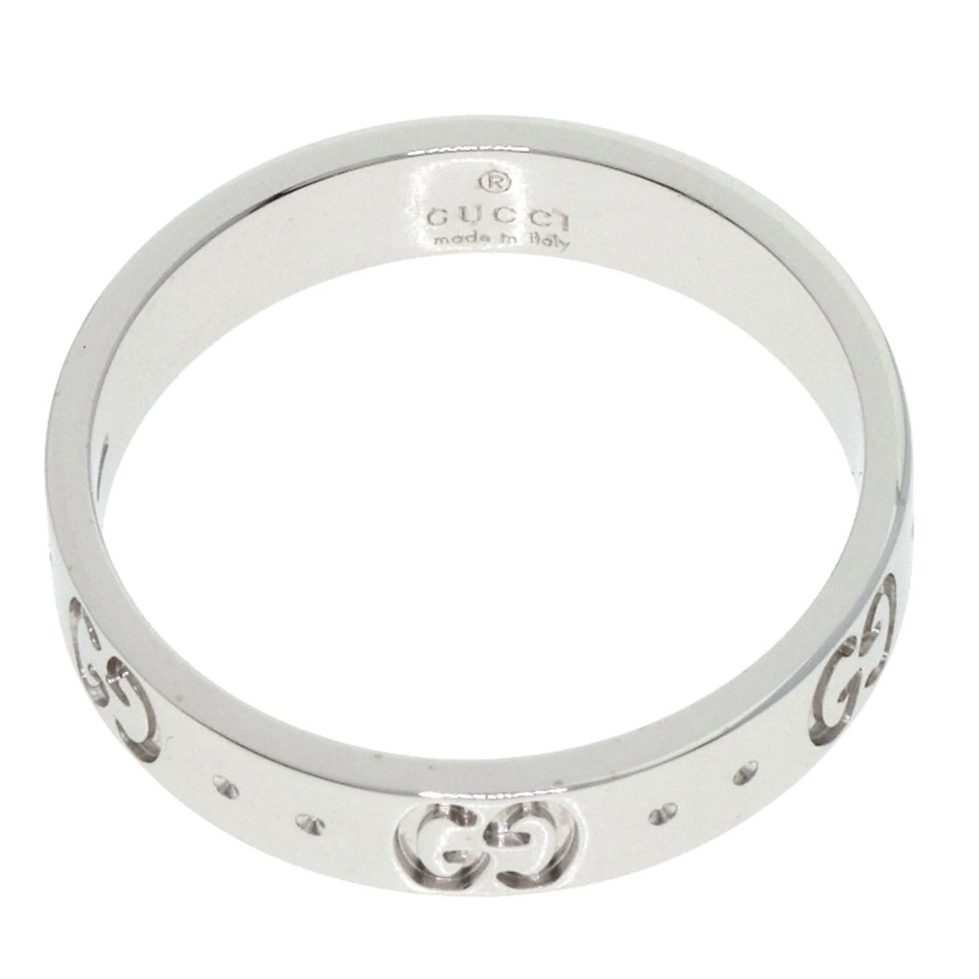 Icon Band Ring 18K White Gold - Image 4