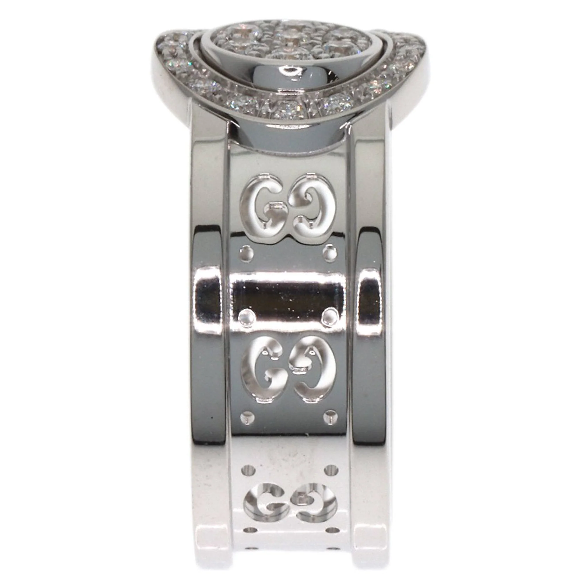 Icon Ring 18K White Gold with Diamond - Image 3