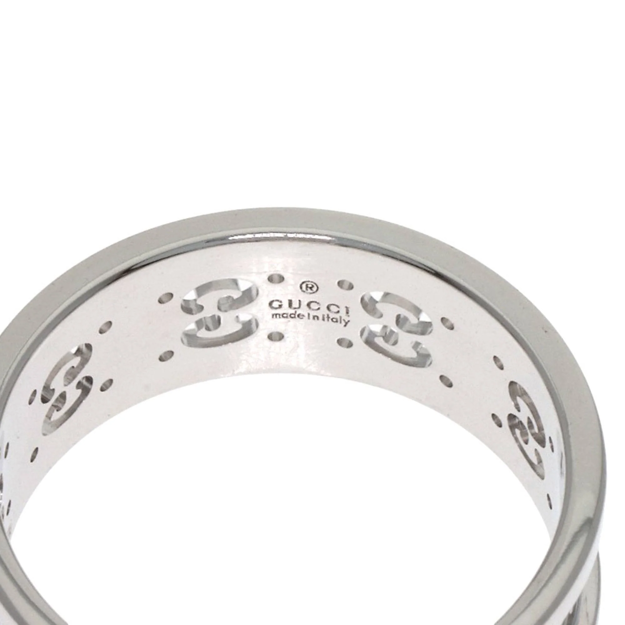 Icon Ring 18K White Gold with Diamond - Image 5