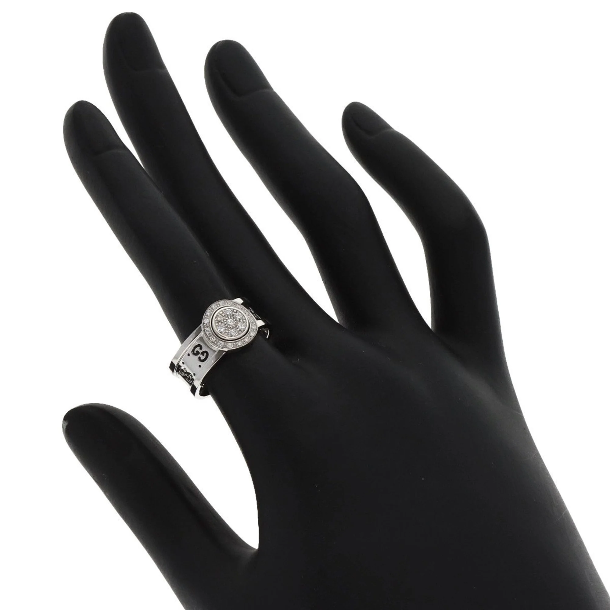Icon Ring 18K White Gold with Diamond - Image 7