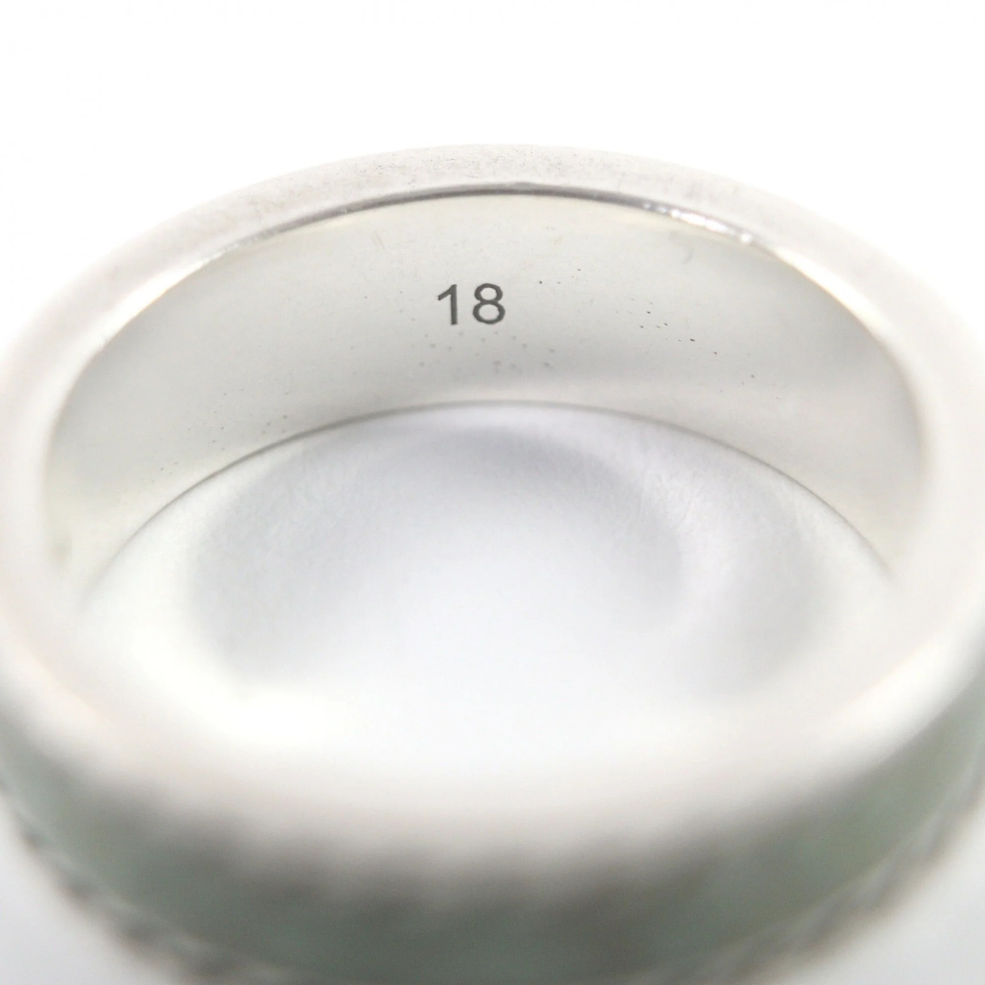 Interlocking G Band Ring Enamel and Sterling Silver - Image 6