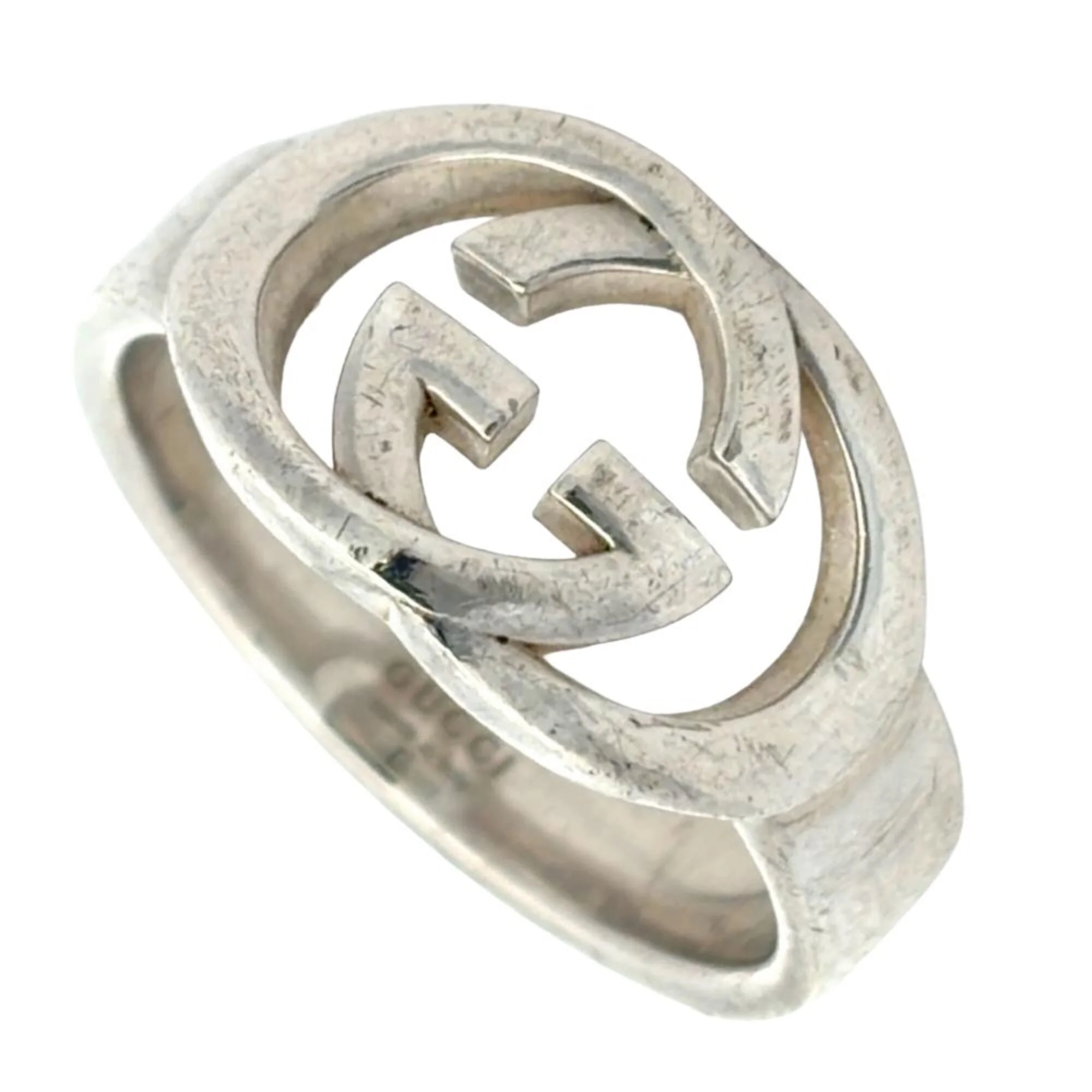 Interlocking G Ring Sterling Silver