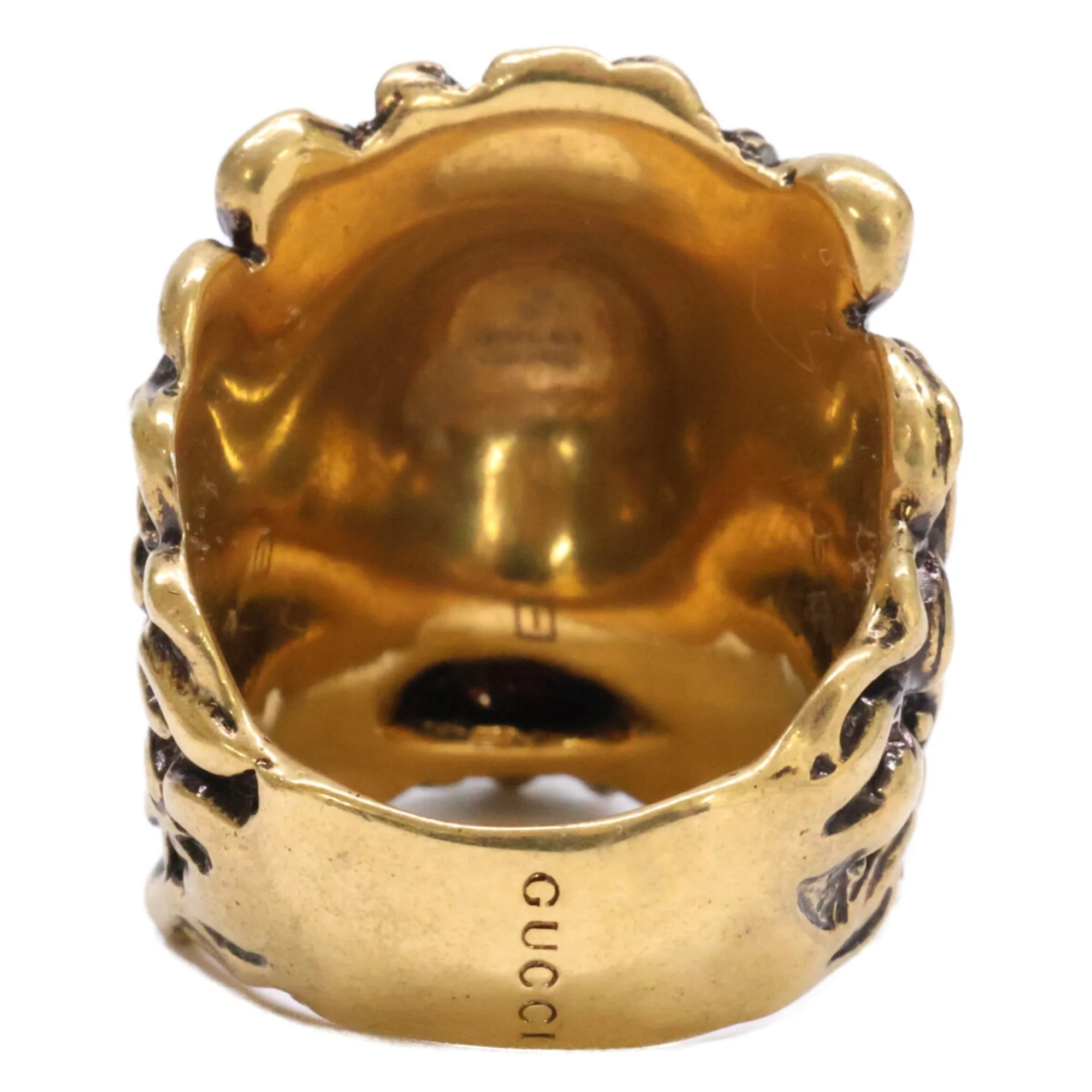 Lion Head Ring Metal Gold - Image 3