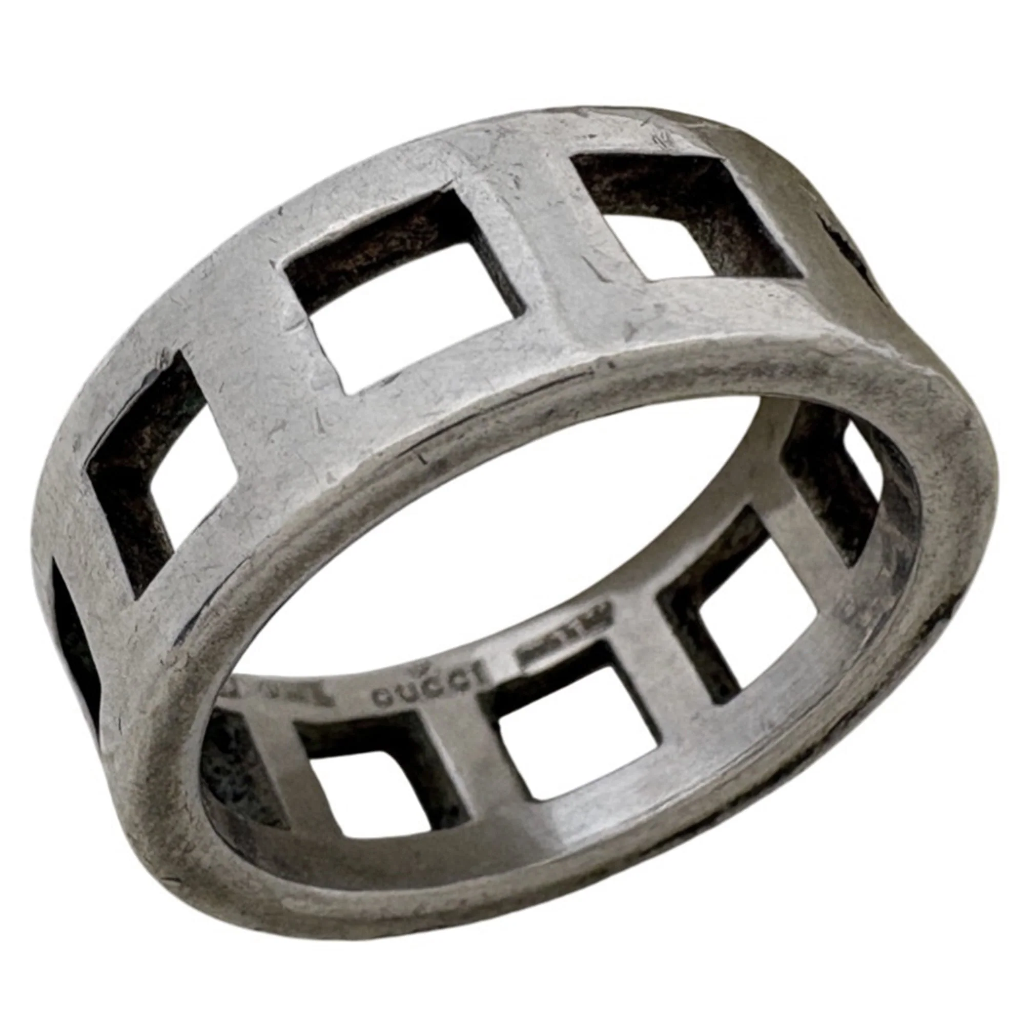 Open Square Ring Sterling Silver