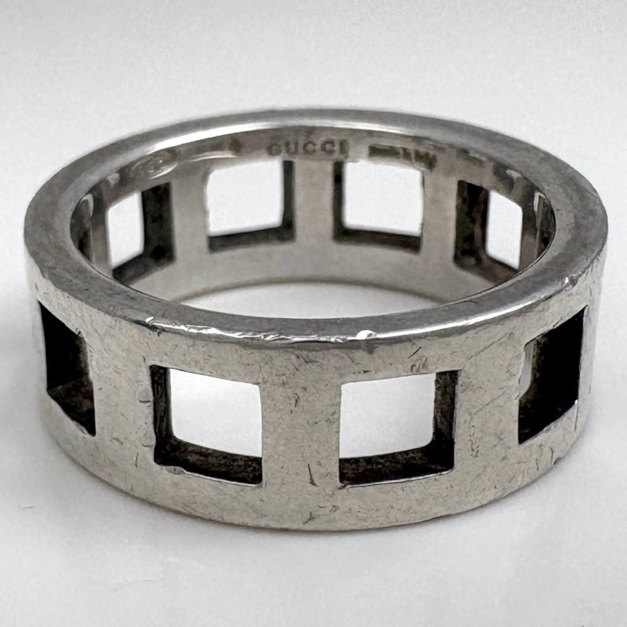 Open Square Ring Sterling Silver - Image 2