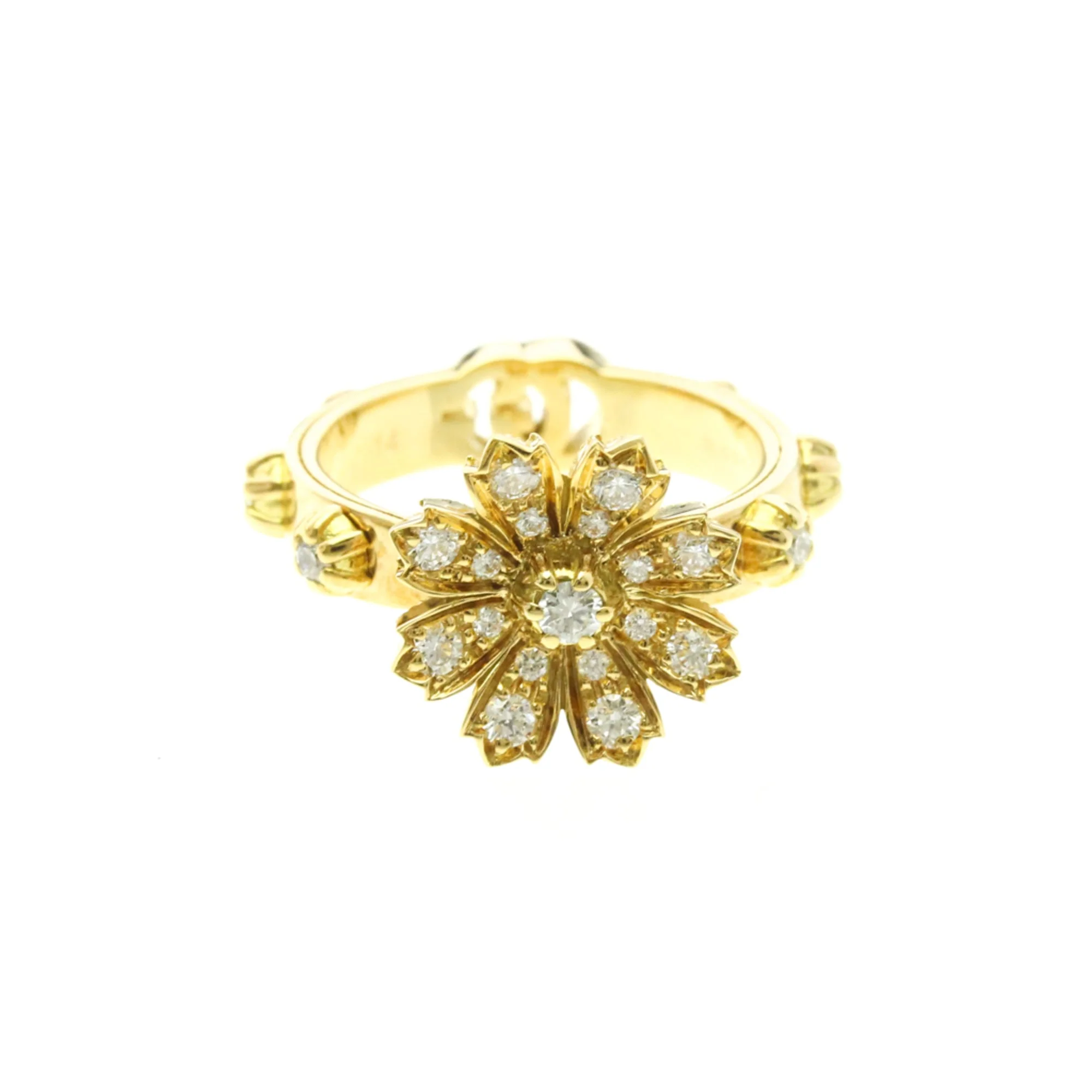 Ring 18K Yellow Gold and Diamond