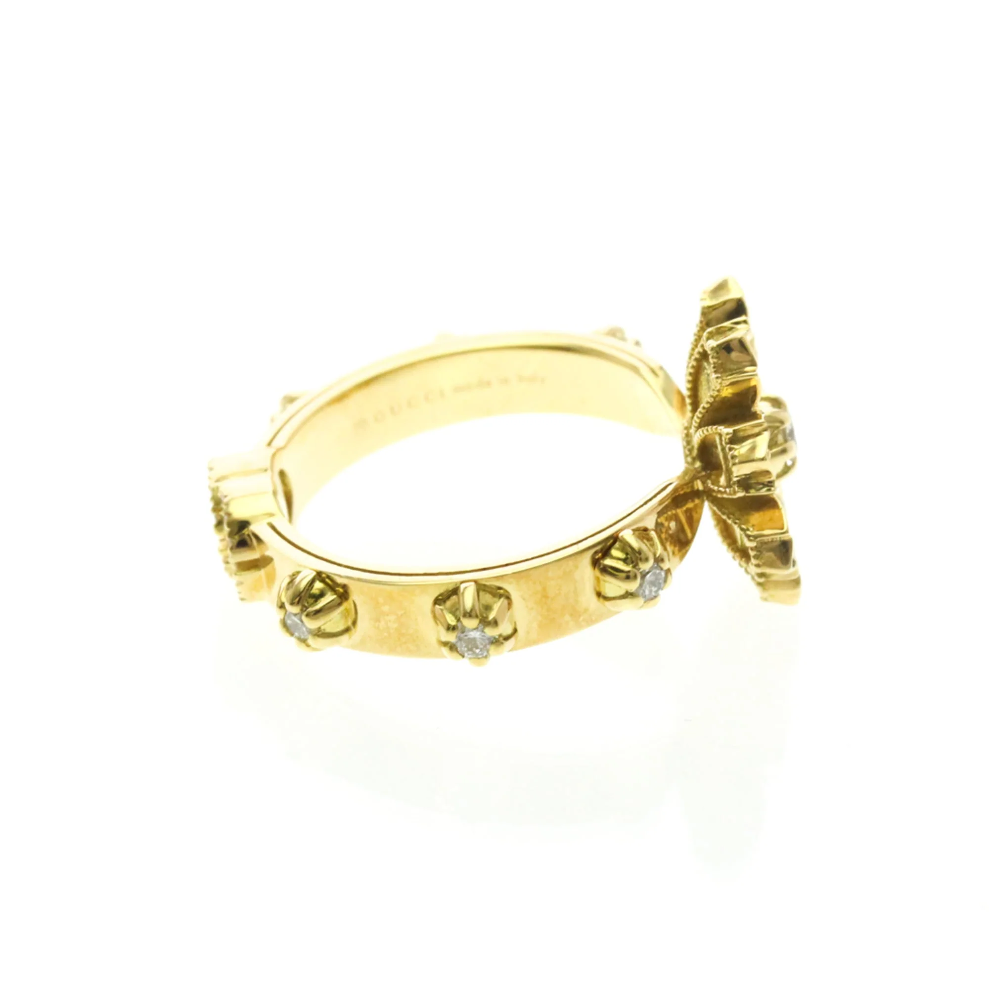 Ring 18K Yellow Gold and Diamond - Image 5