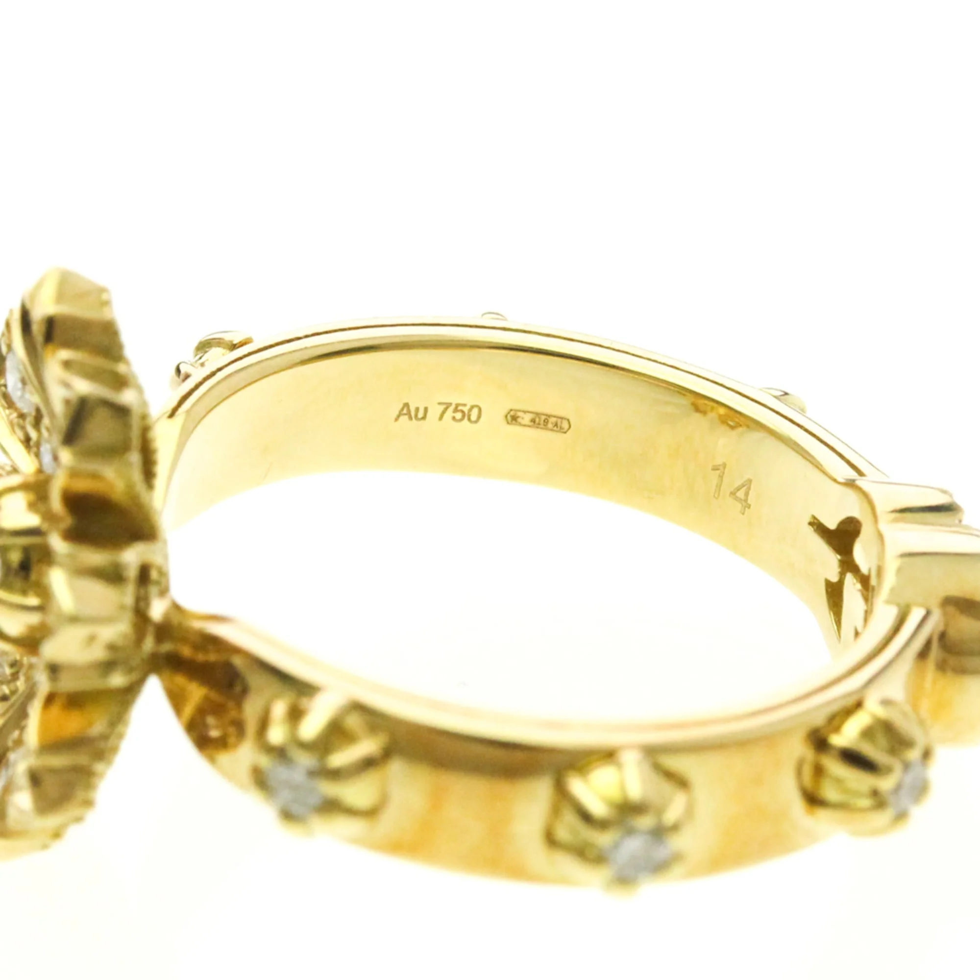 Ring 18K Yellow Gold and Diamond - Image 7