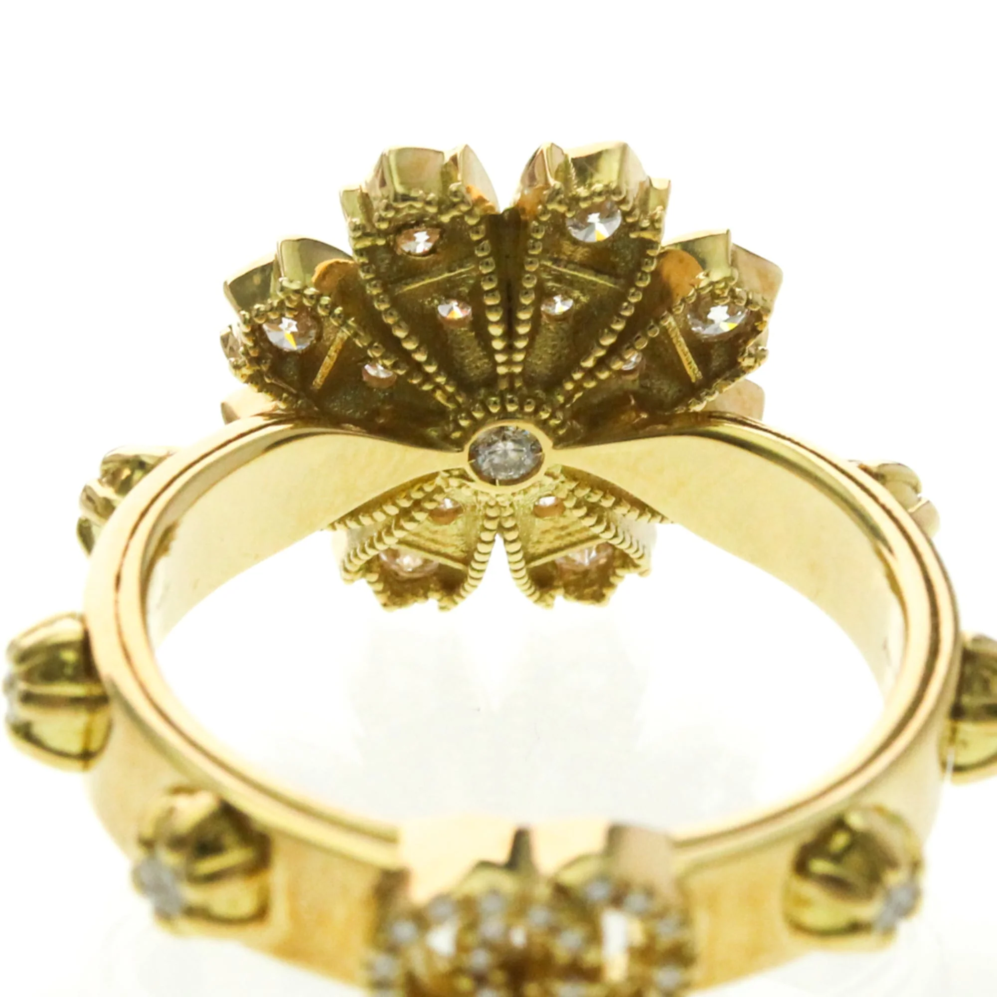 Ring 18K Yellow Gold and Diamond - Image 8