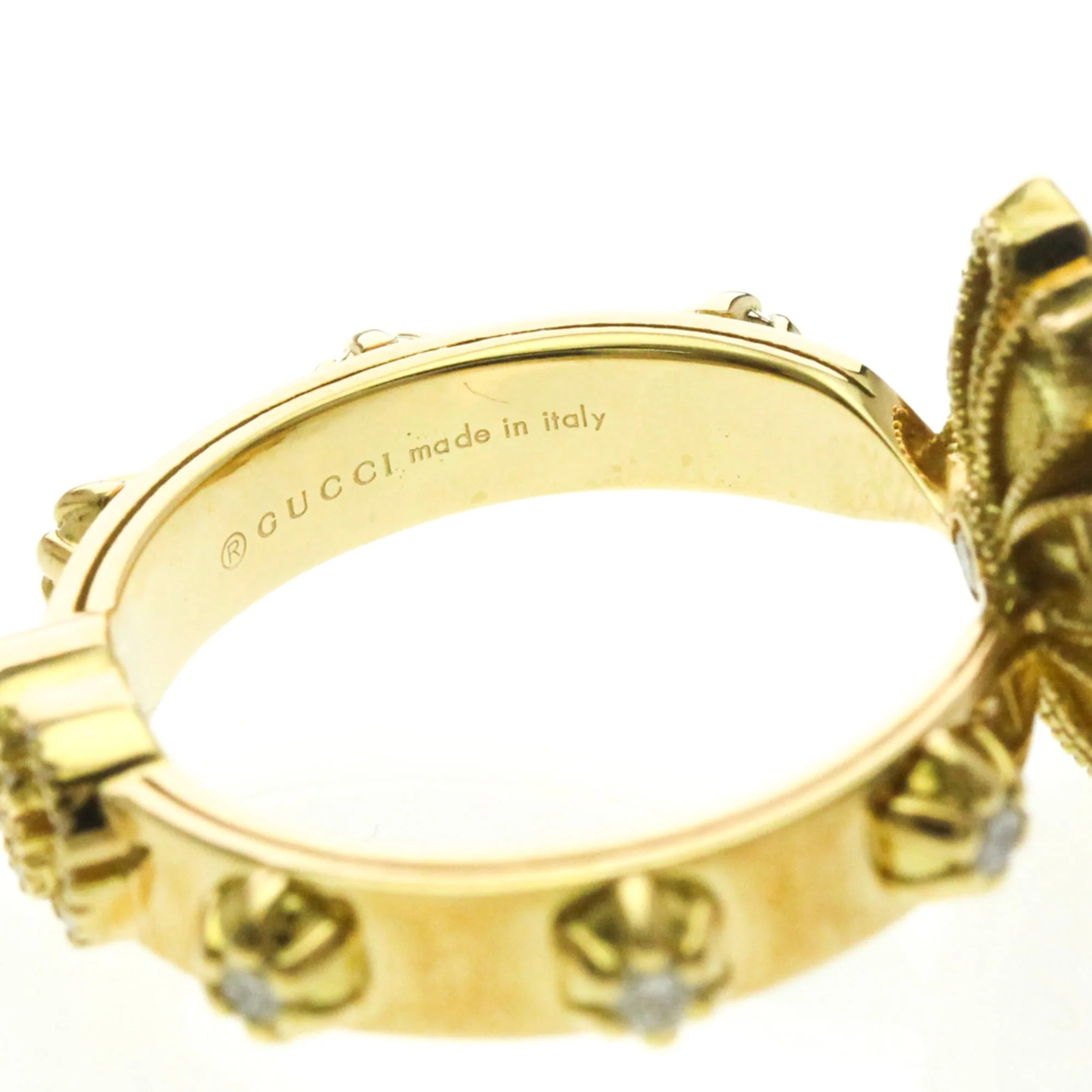 Ring 18K Yellow Gold and Diamond - Image 9
