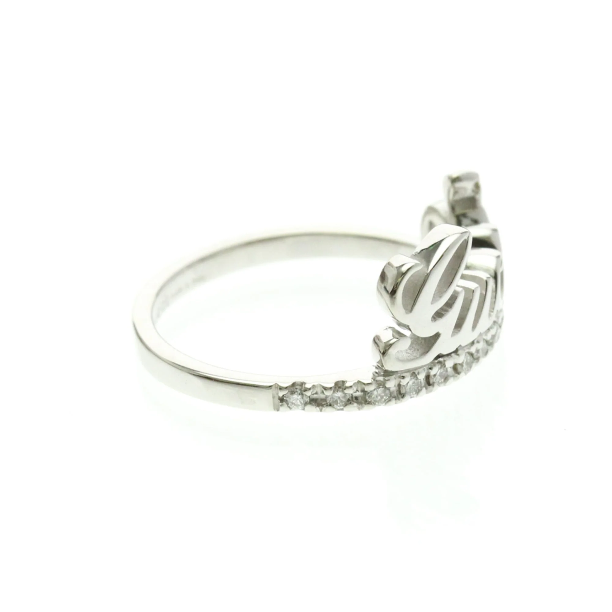 Signature Ring 18K White Gold With Diamond - Image 4