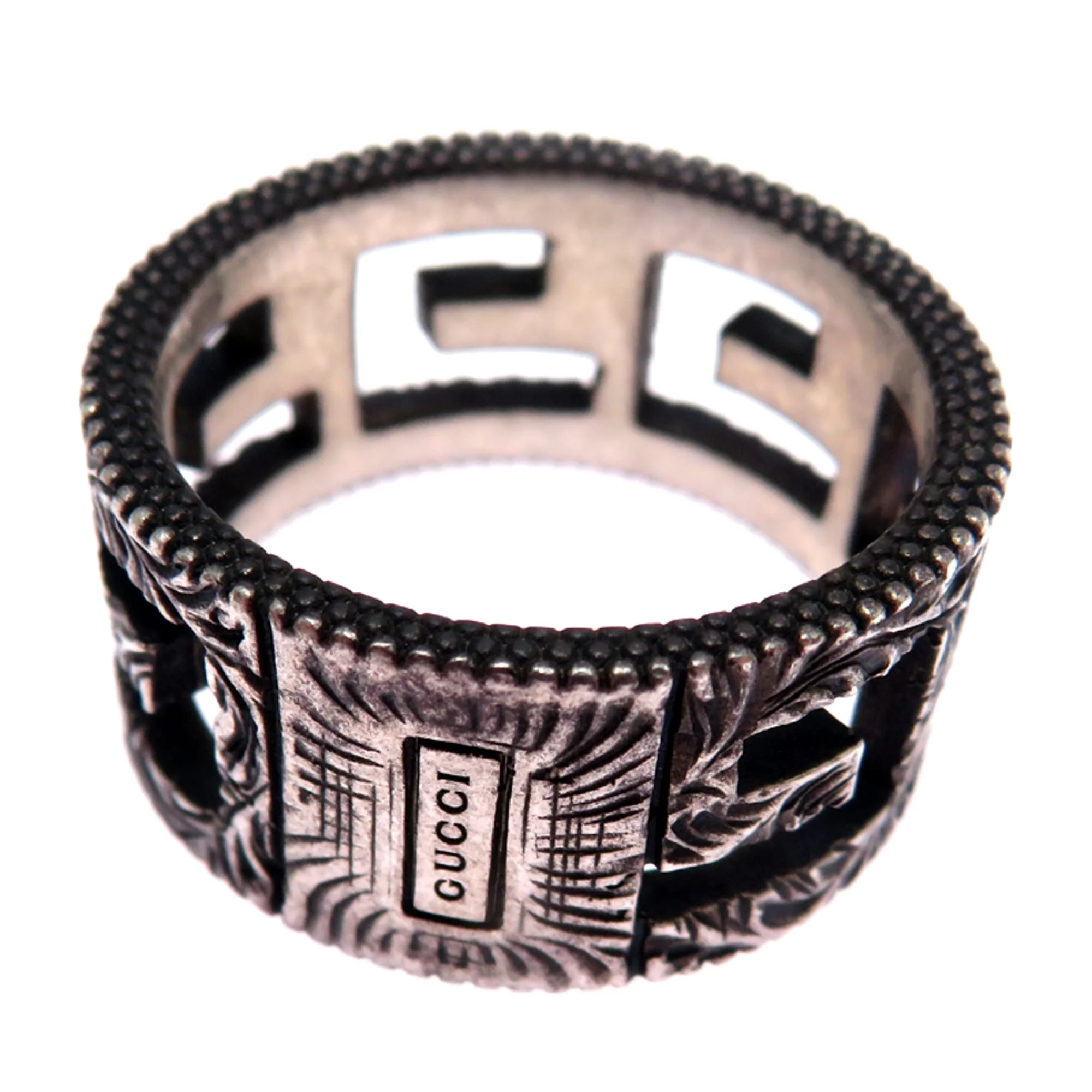 Square G Arabesque Ring Sterling Silver - Image 2