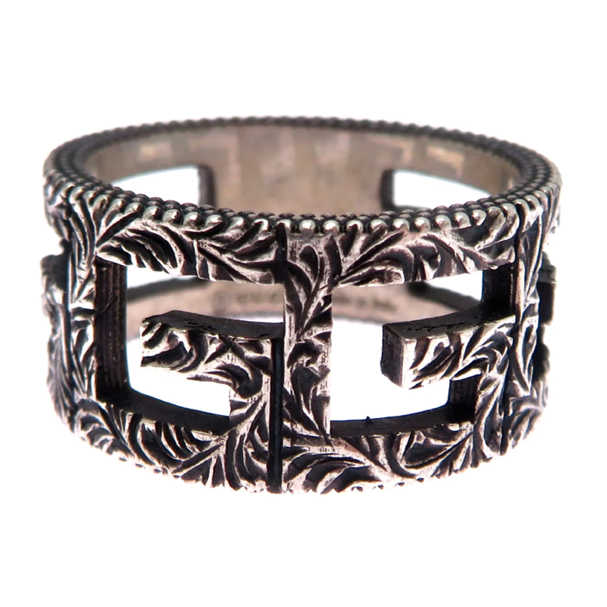 Square G Arabesque Ring Sterling Silver - Image 4