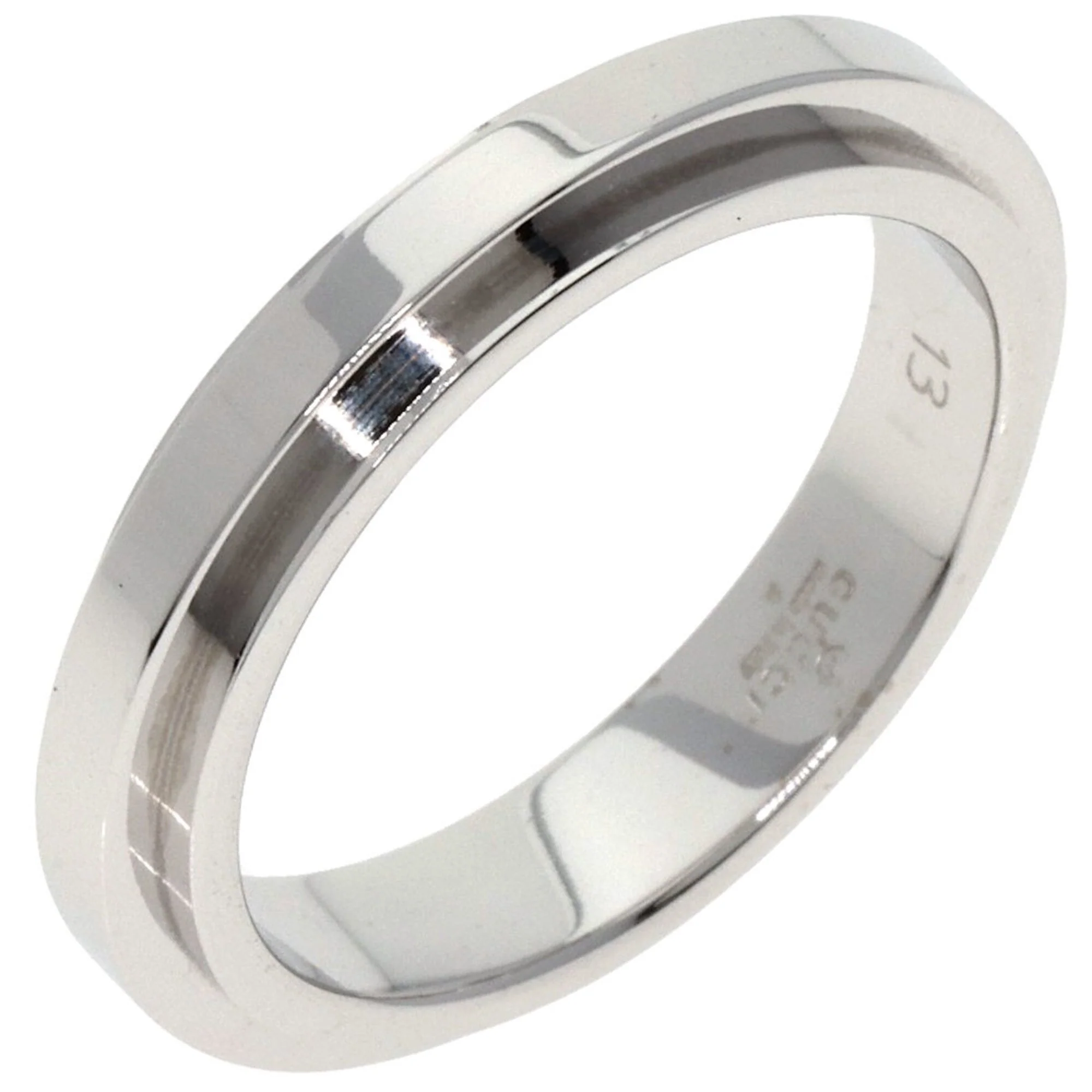 Straight Rough Ring 18K White Gold - Image 2