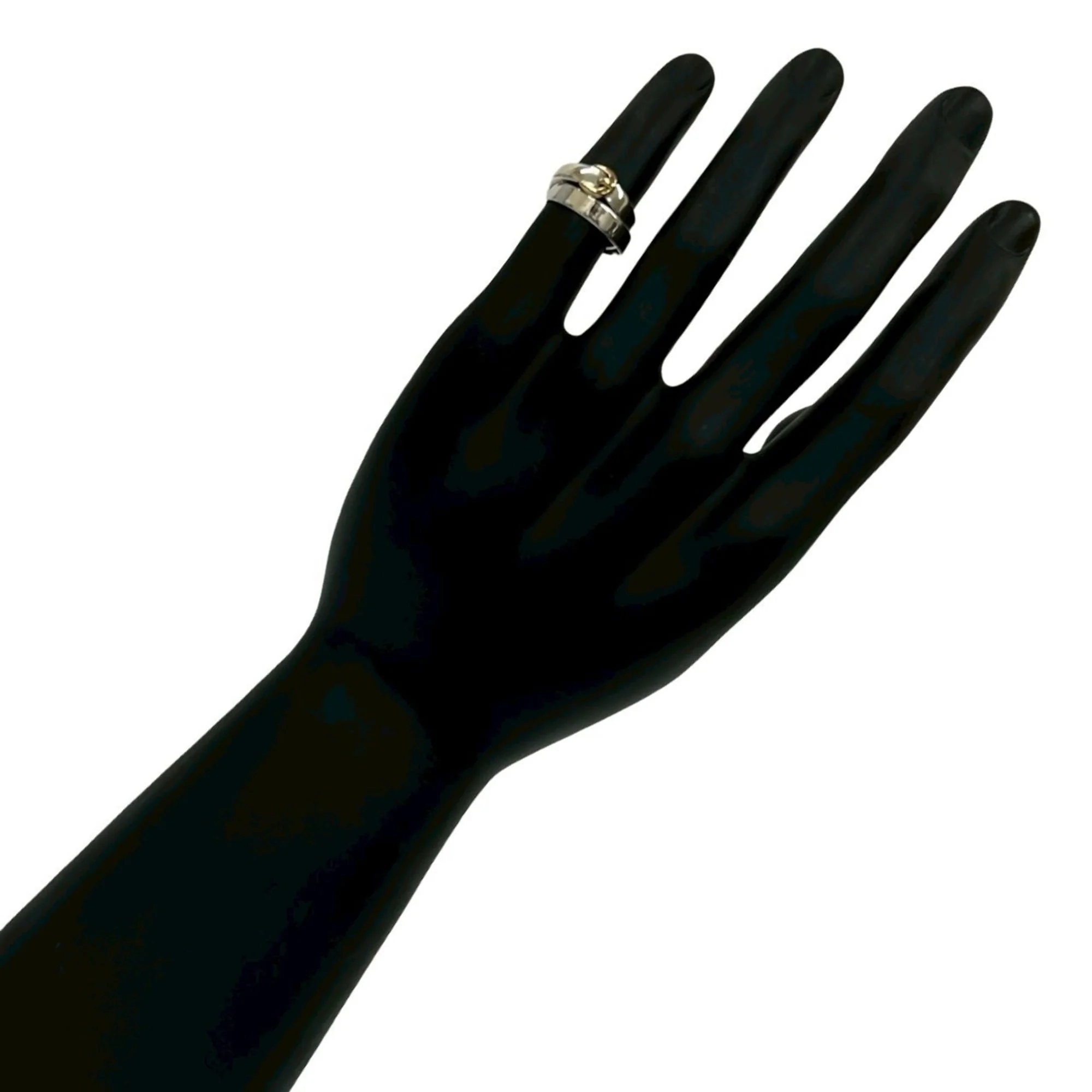 Double True Ring 18K Yellow Gold and Sterling Silver - Image 2