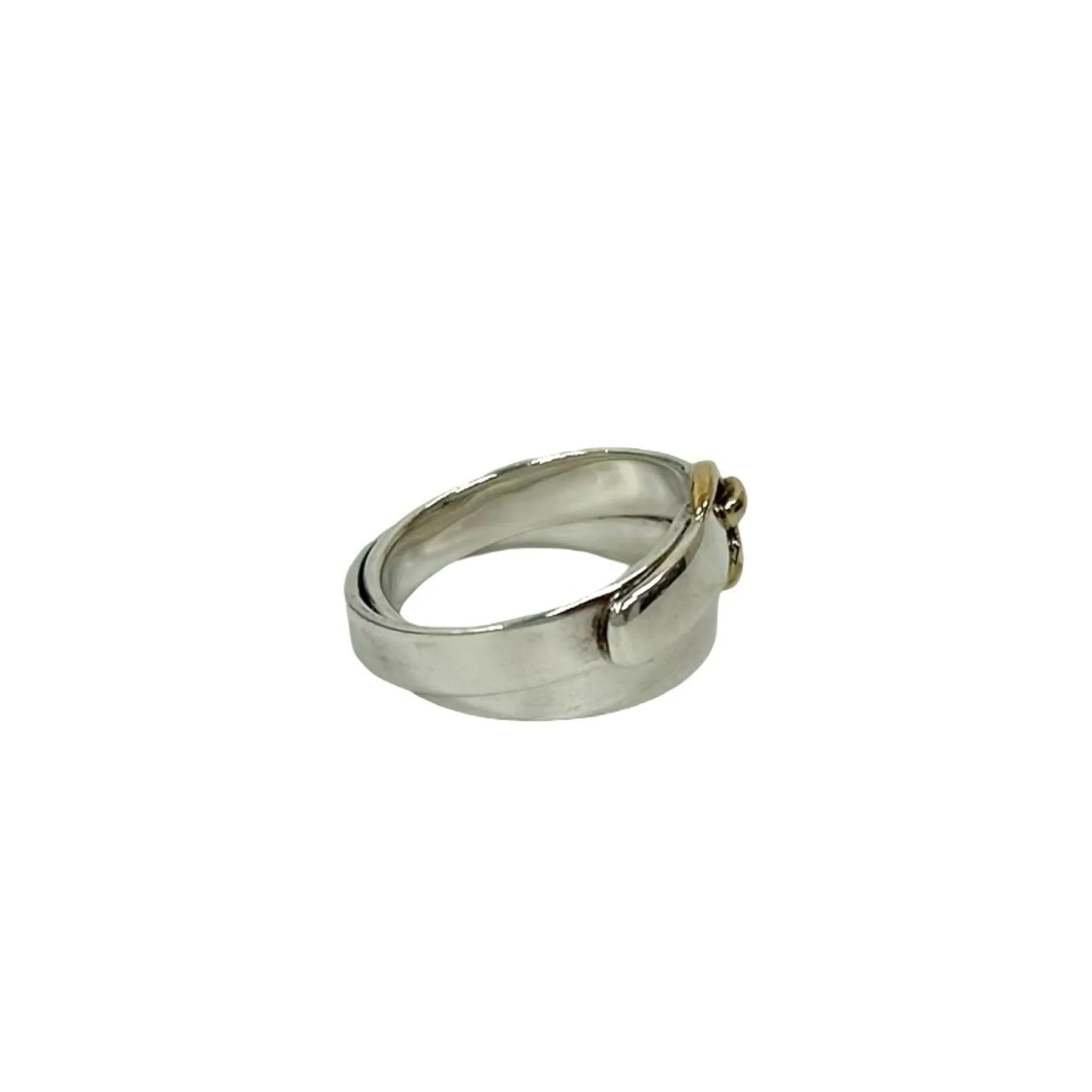 Double True Ring 18K Yellow Gold and Sterling Silver - Image 5