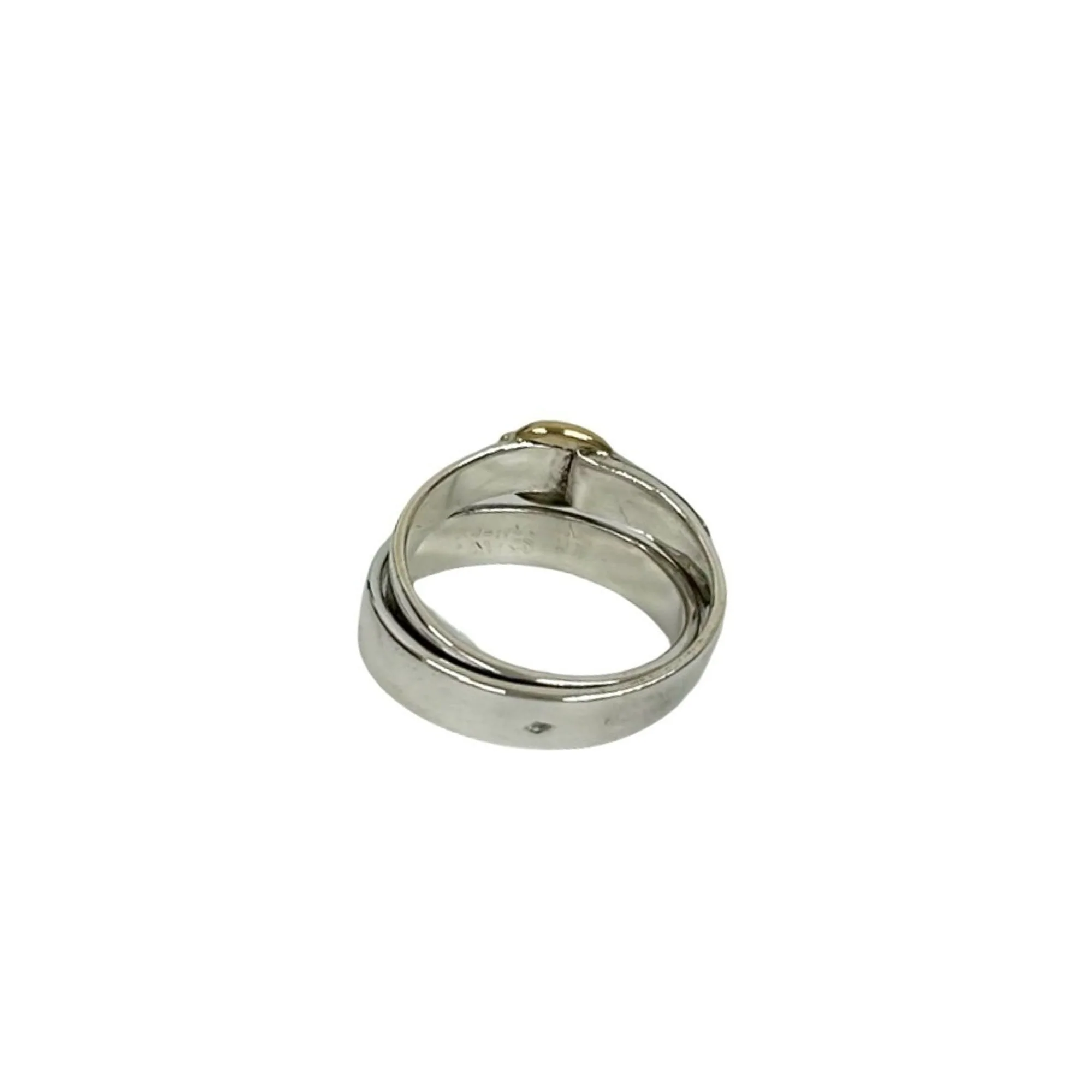 Double True Ring 18K Yellow Gold and Sterling Silver - Image 6