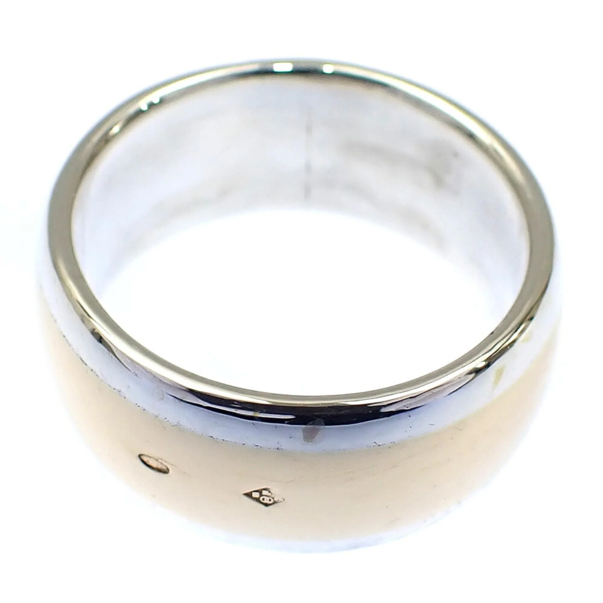 H Ring Sterling Silver and 18K Yellow Gold - Image 4