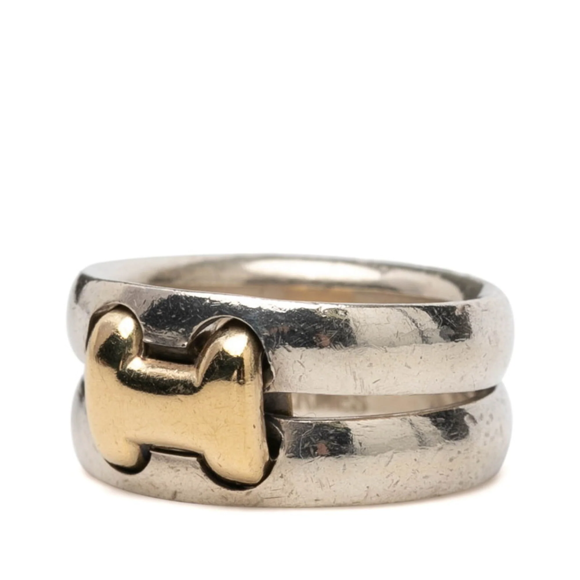 History Ring Sterling Silver and 18K Yellow Gold - Image 2