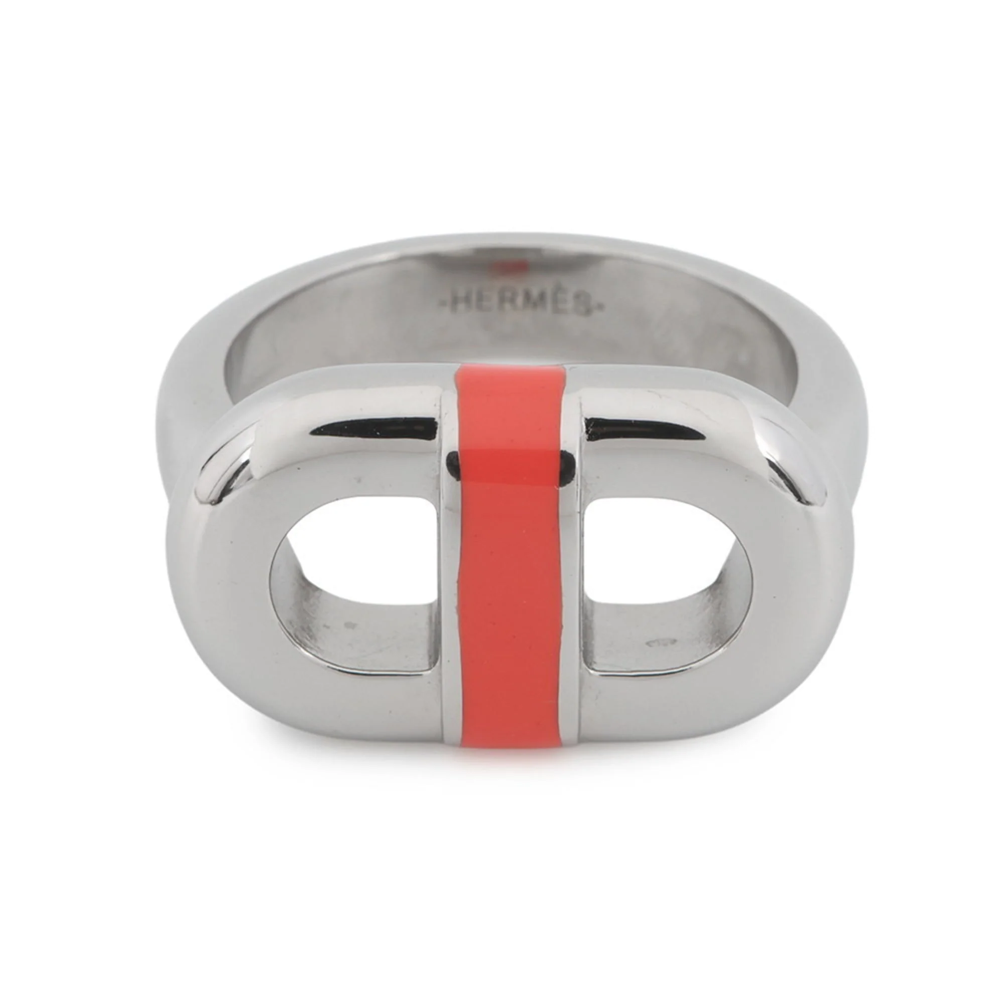 Maillon Orange Field Ring Sterling Silver