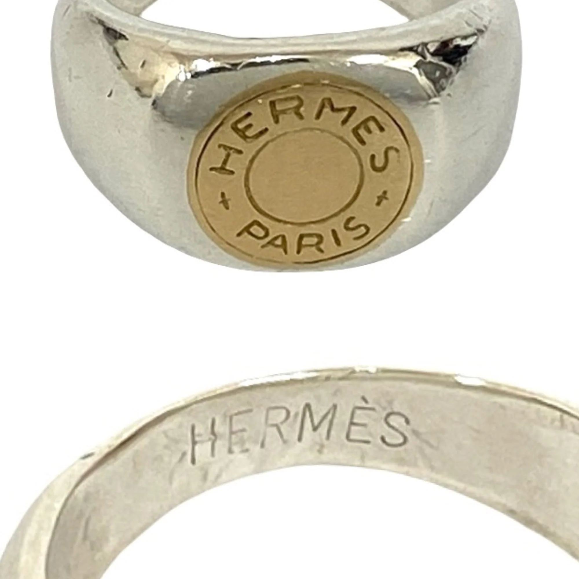 Sellier Ring 18K Yellow Gold and Sterling Silver - Image 3