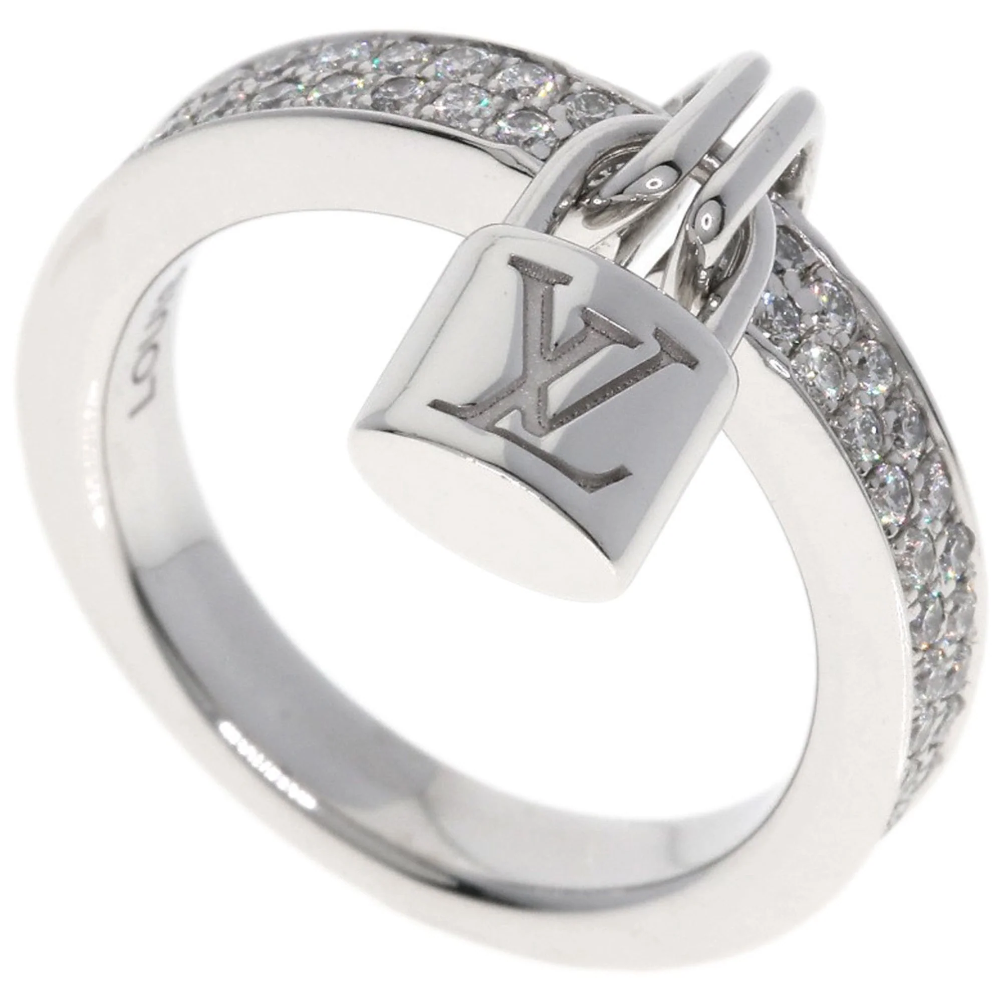 Band Ring 18K White Gold with Diamond