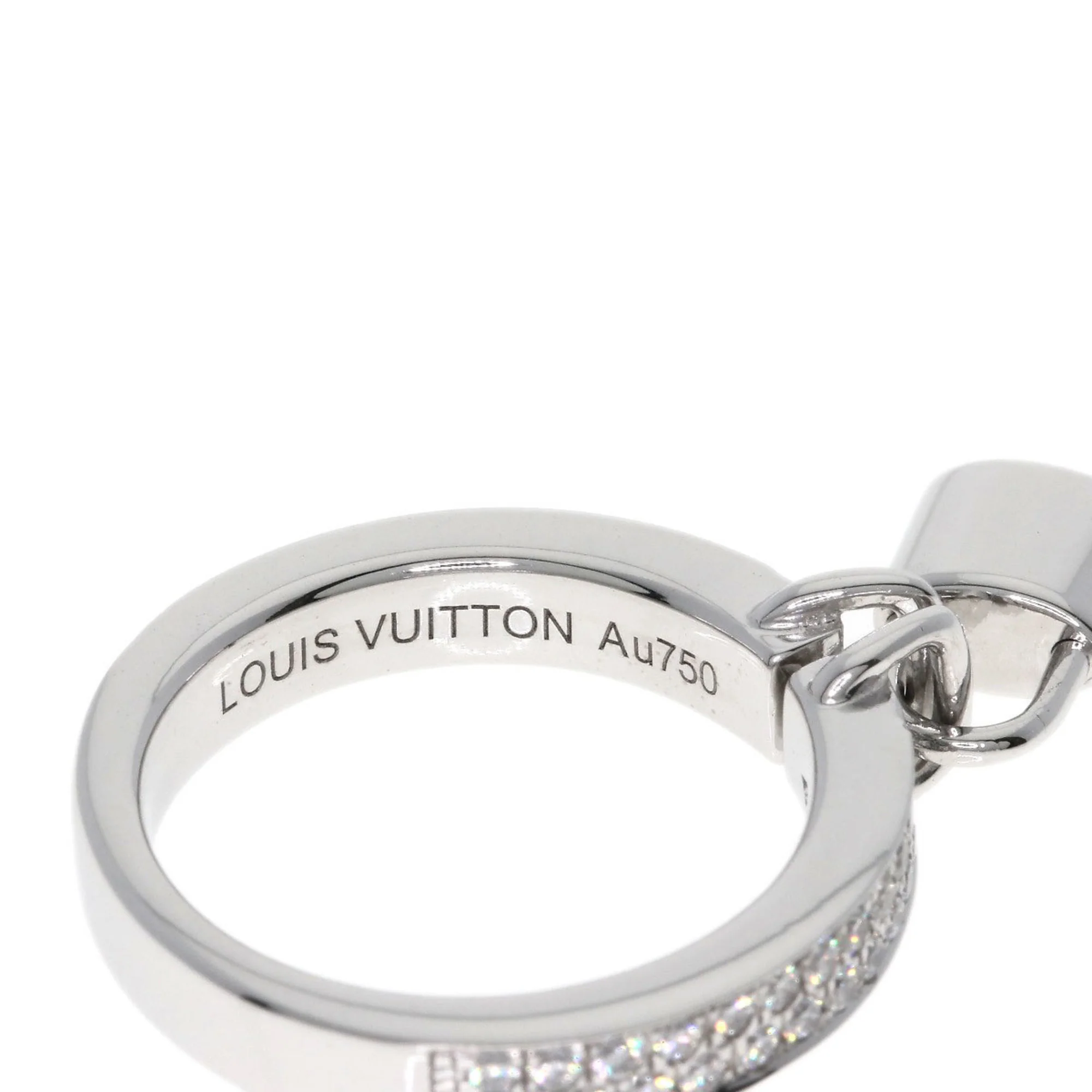 Band Ring 18K White Gold with Diamond - Image 5