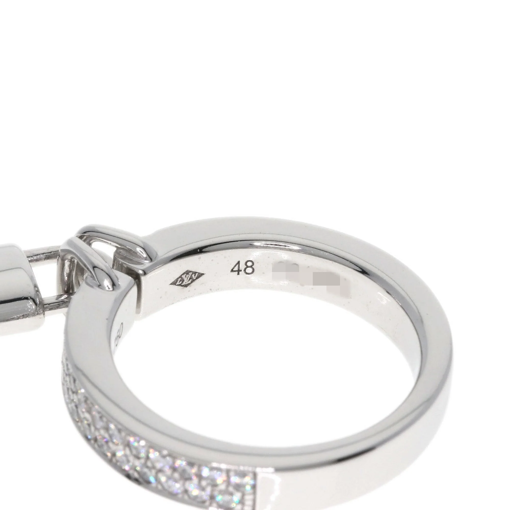 Band Ring 18K White Gold with Diamond - Image 6