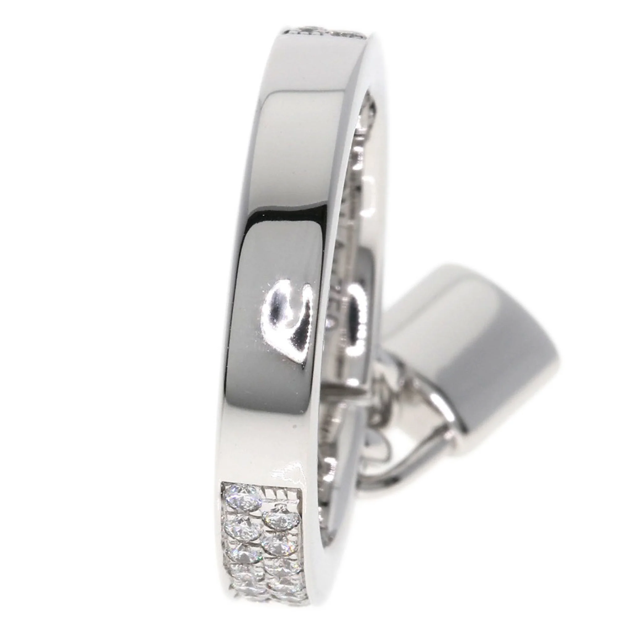 Band Ring 18K White Gold with Diamond - Image 8