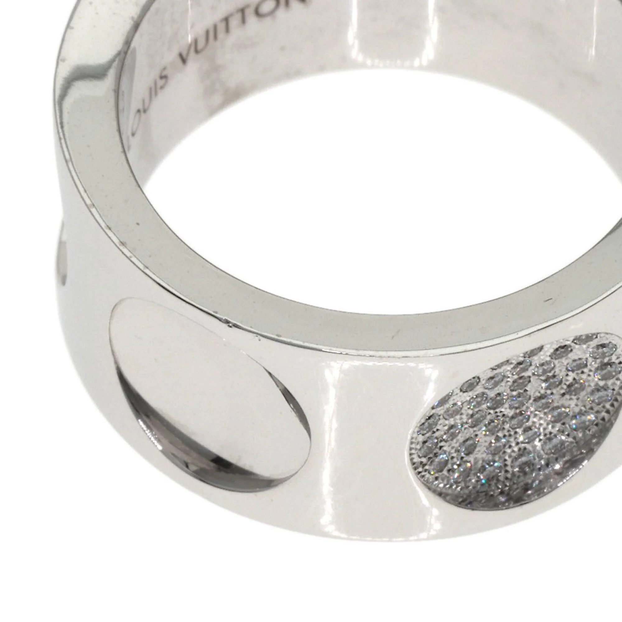 Band Ring 18K White Gold with Diamond - Image 7