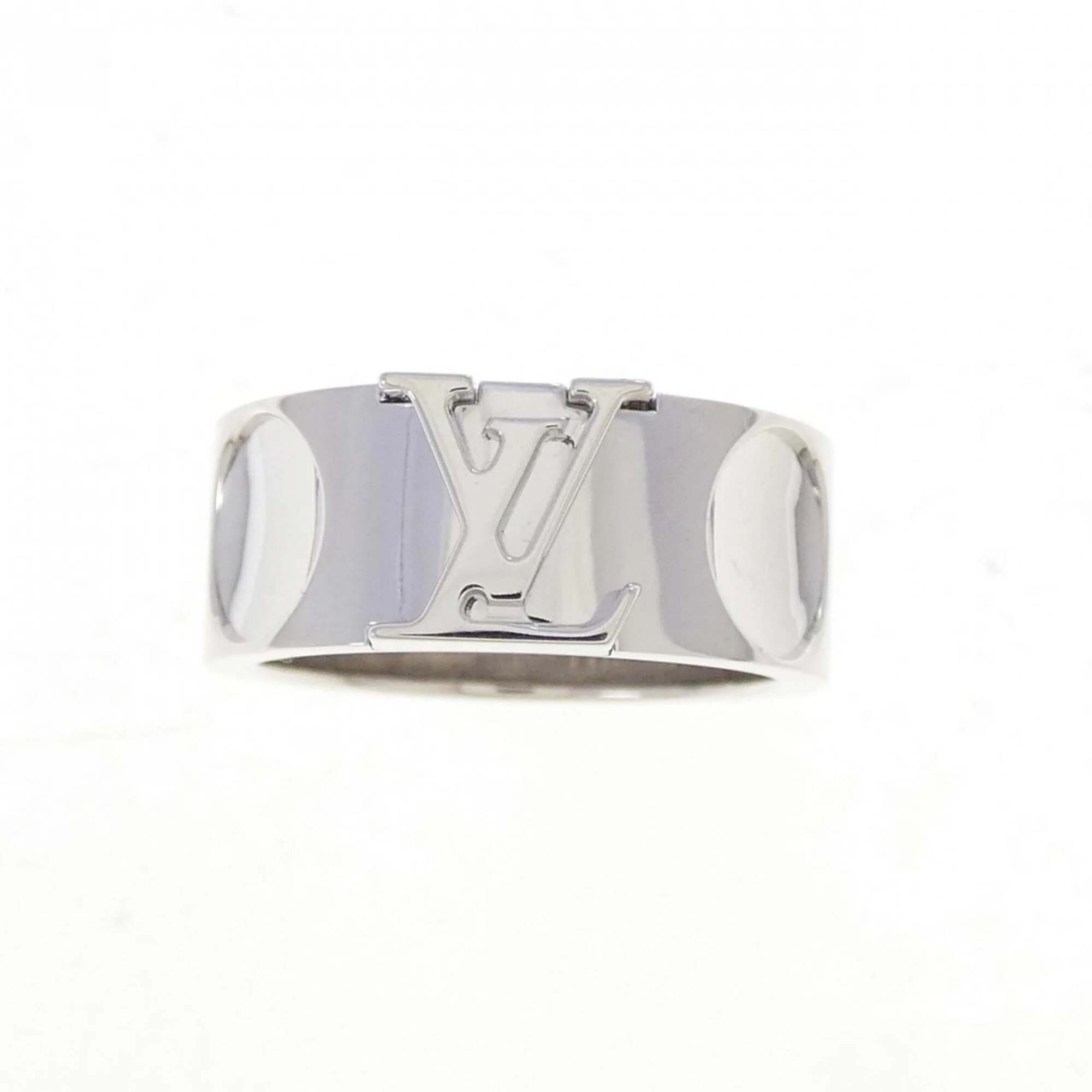 Empreinte Band Ring 18K White Gold Large - Image 2