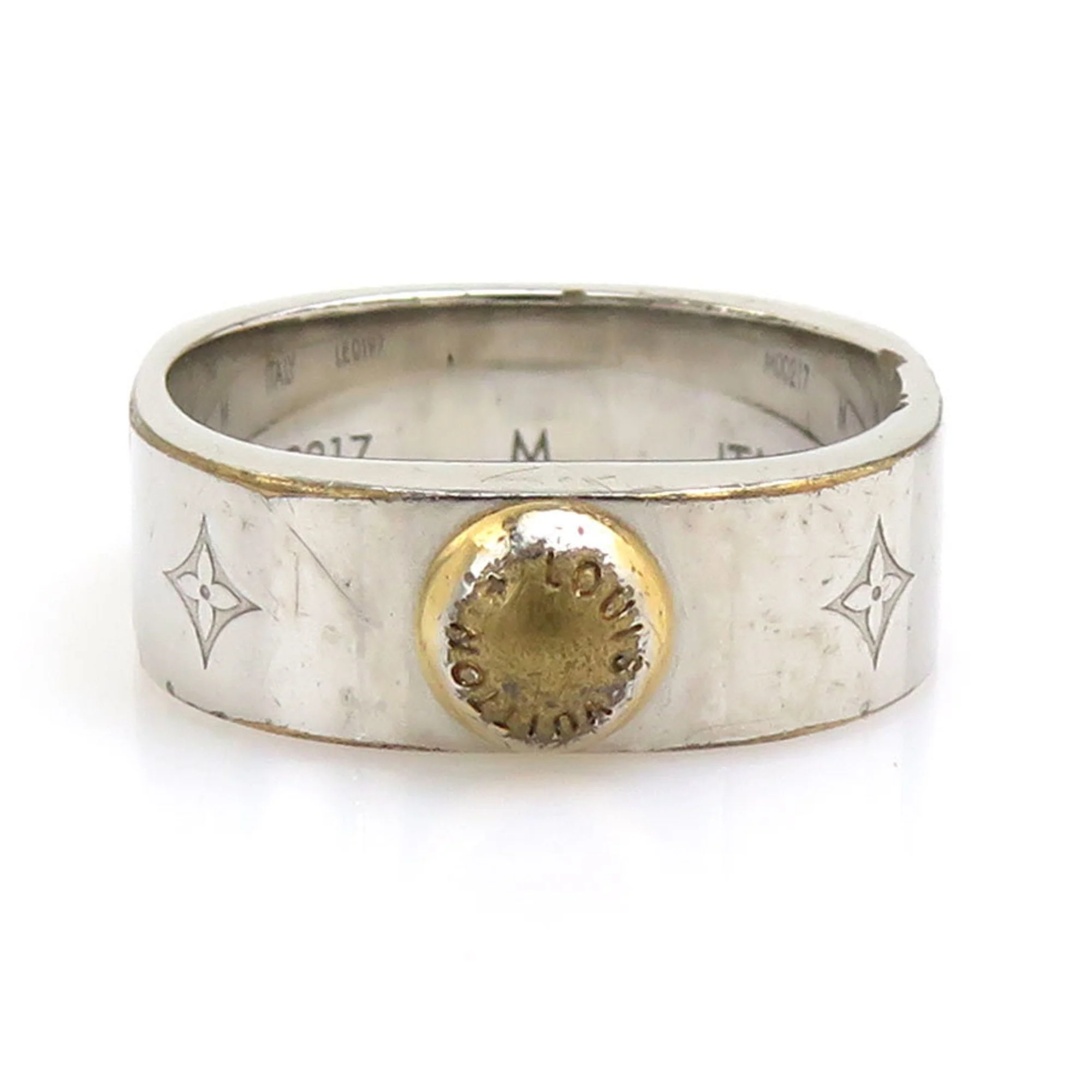 Nanogram Ring Metal Gold and Silver