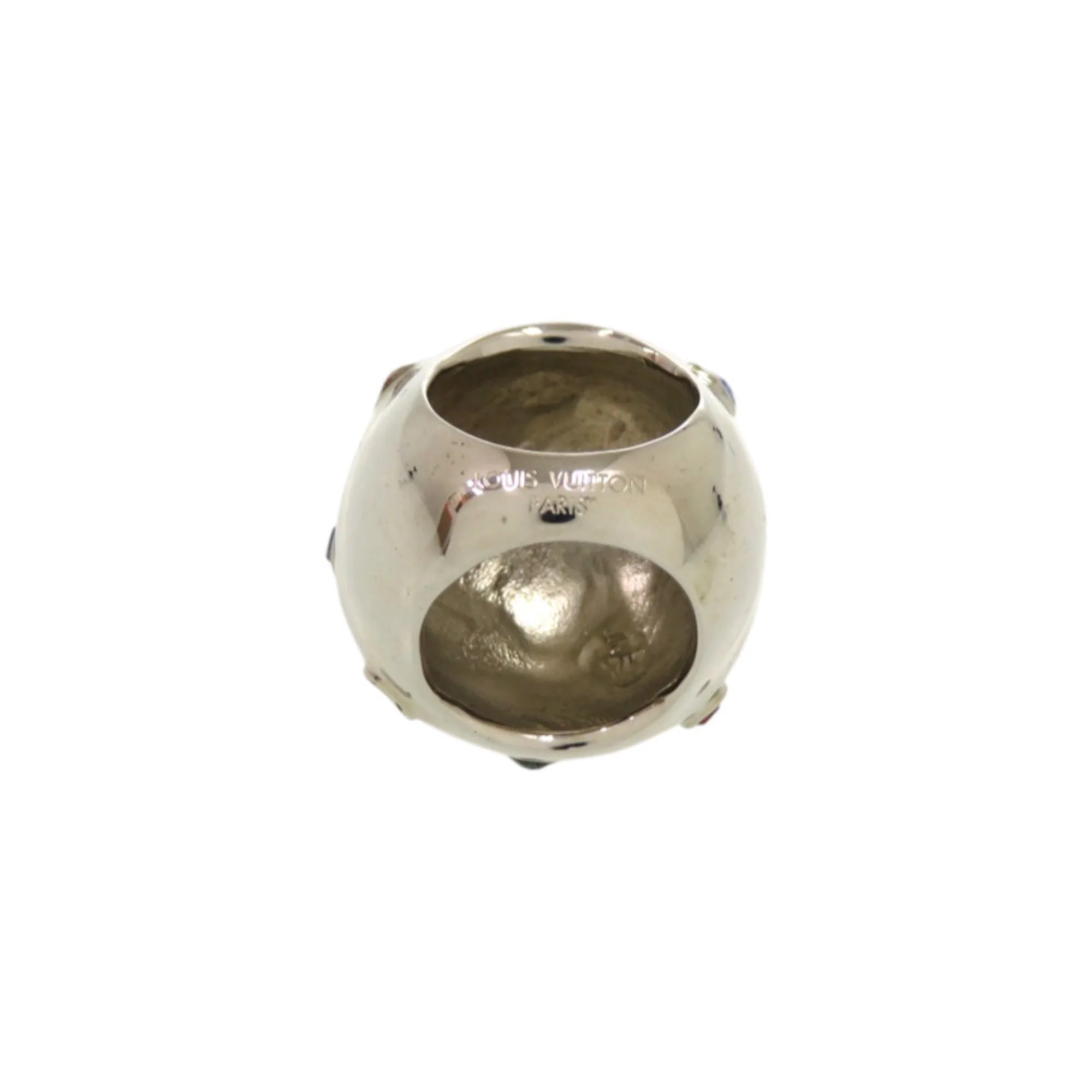 Ring Metal and Rhinestone Multi-Color Silver - Image 2