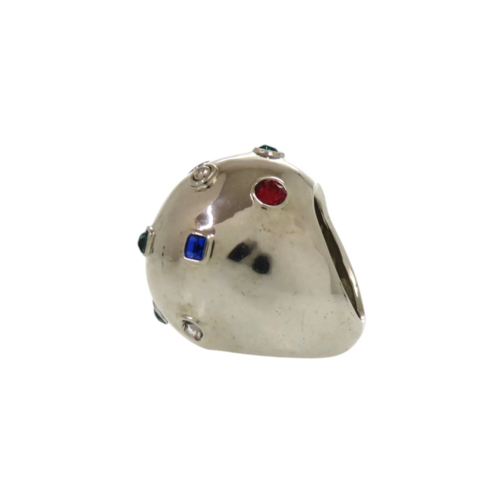Ring Metal and Rhinestone Multi-Color Silver - Image 5