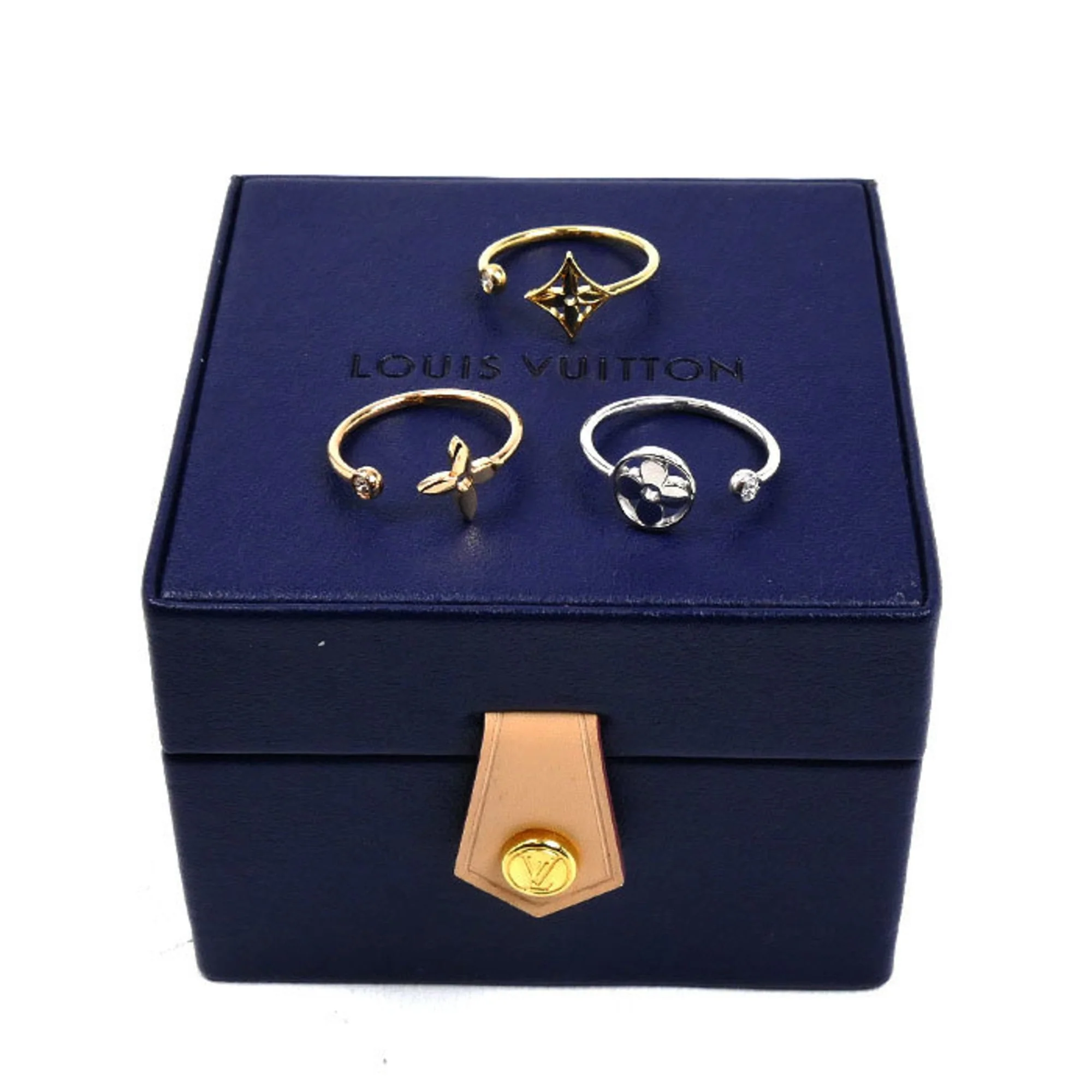Ring with Diamond 18K Tricolor Gold - Image 8