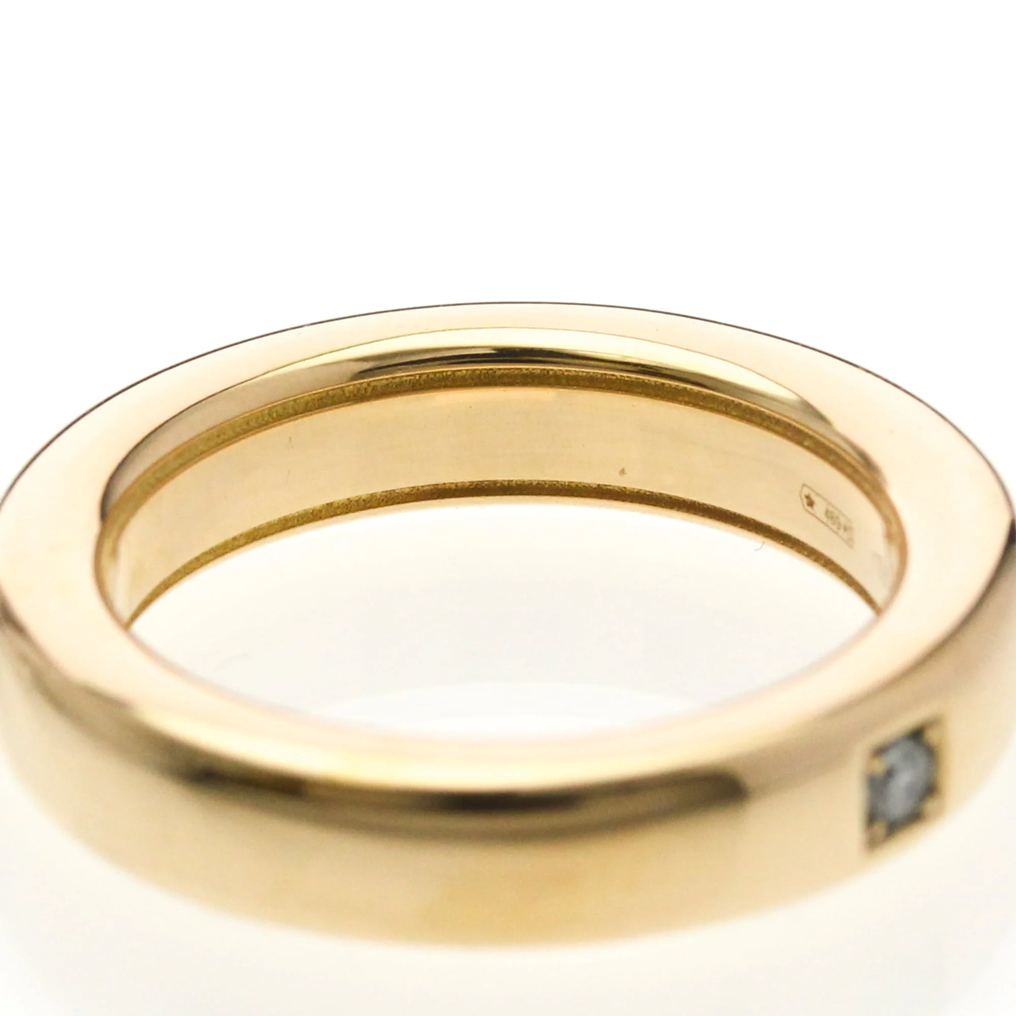 Band Ring 18K Rose Gold with Diamond - Image 8