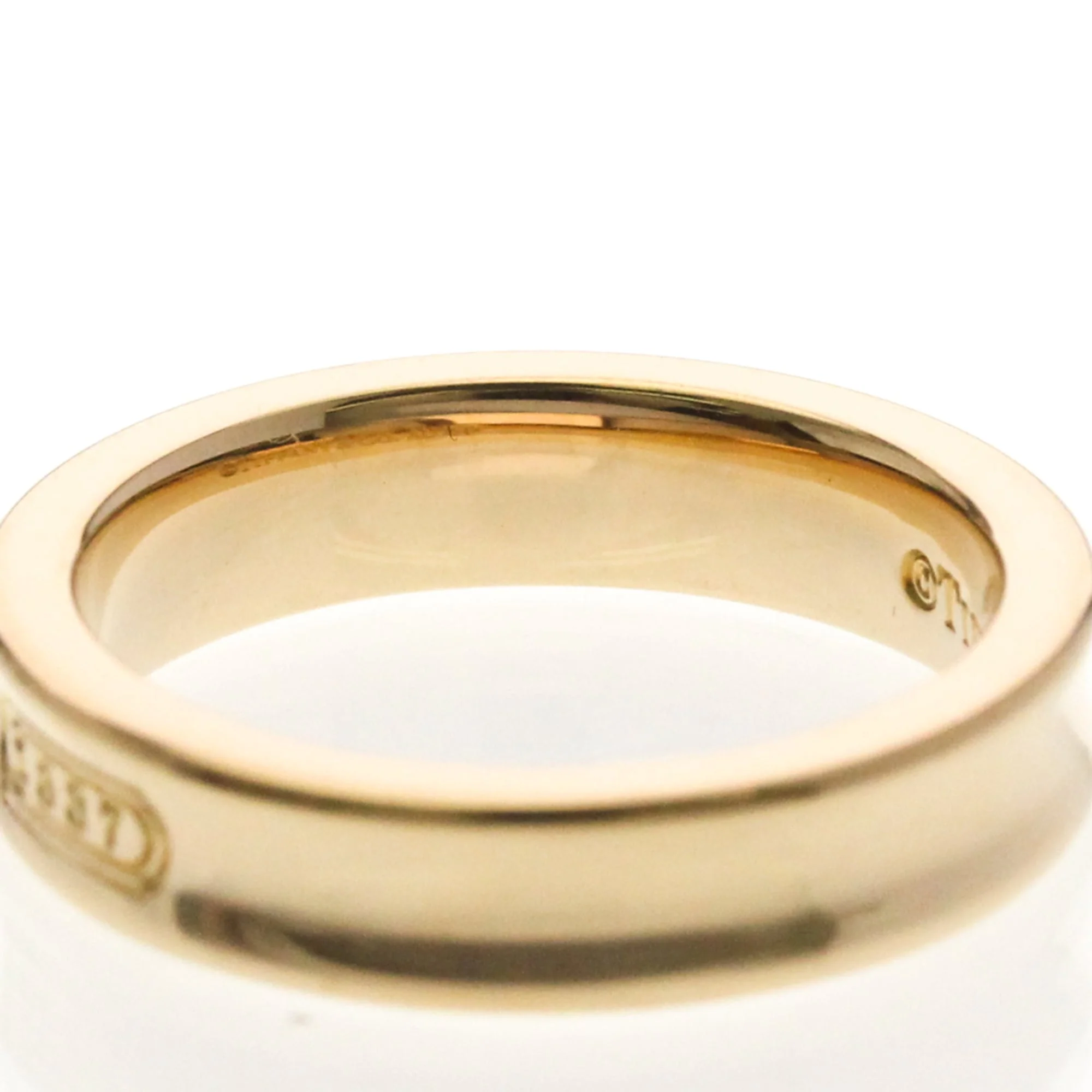 Band Ring 18K Rose Gold with Diamond - Image 6
