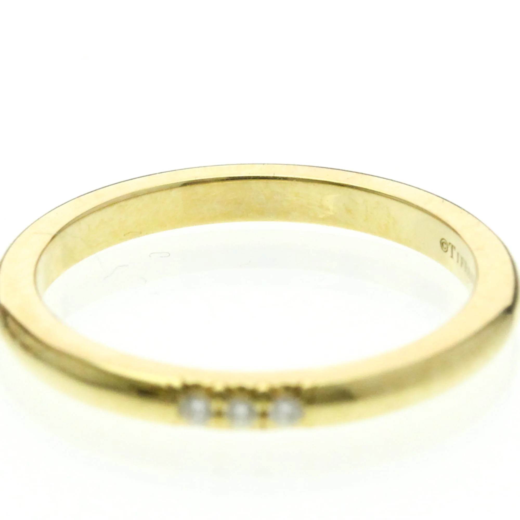 Band Ring 18K Yellow Gold with Diamond - Image 5